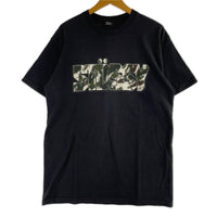 半袖Tシャツ カモフラロゴ M ブラック