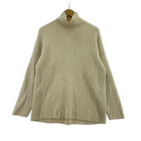 ニット SUPER FINE WOOL RIB KNIT TURTLE NECK
