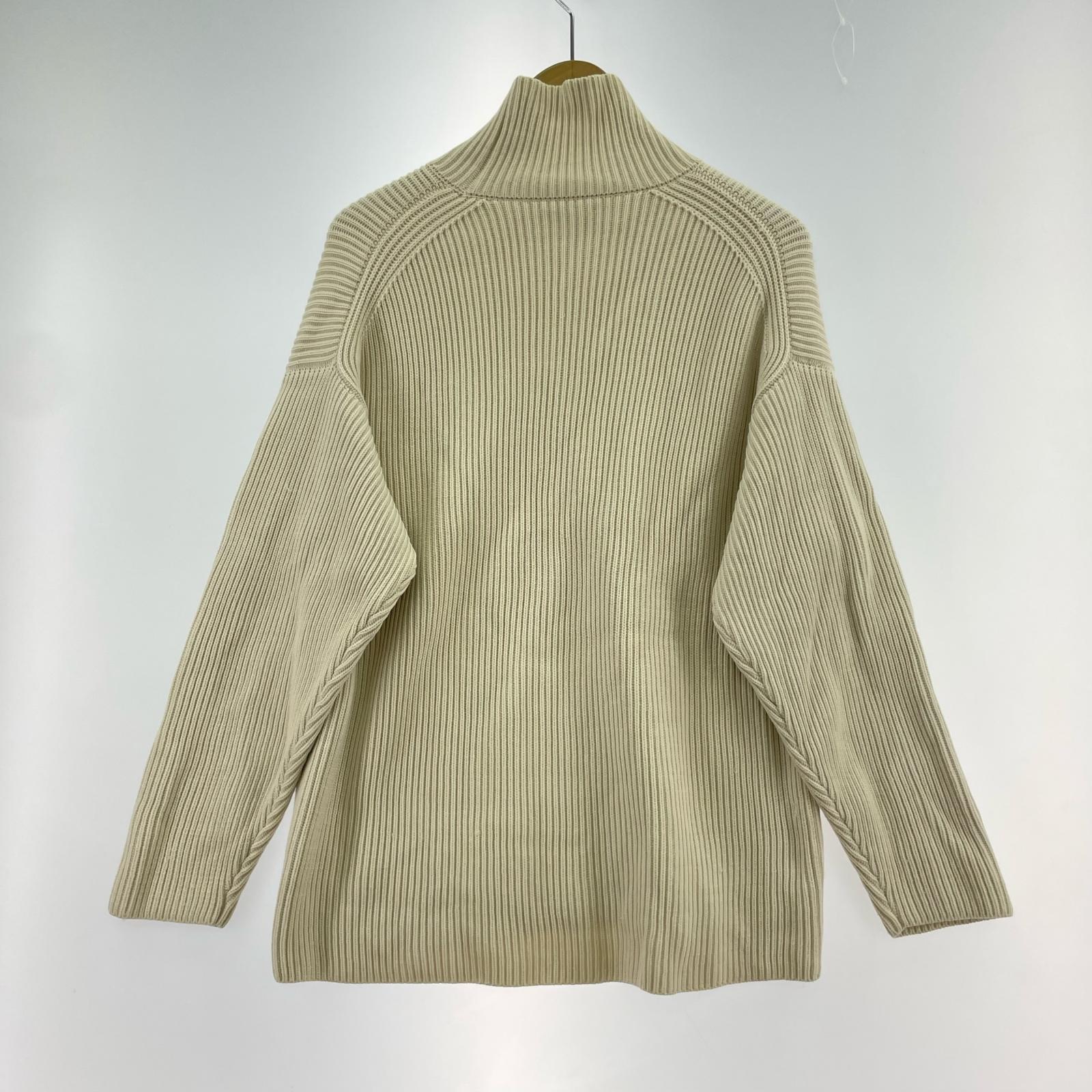 ニット SUPER FINE WOOL RIB KNIT TURTLE NECK