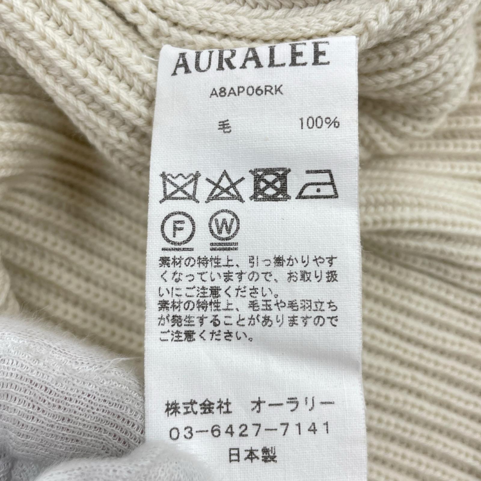 ニット SUPER FINE WOOL RIB KNIT TURTLE NECK