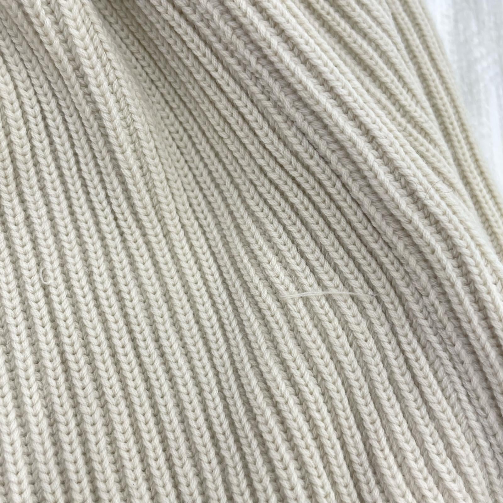 ニット SUPER FINE WOOL RIB KNIT TURTLE NECK