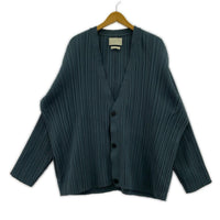 カーディガン YOKE 22SS Pleated Knit Cardigan 2 ブルー 2 ブルー