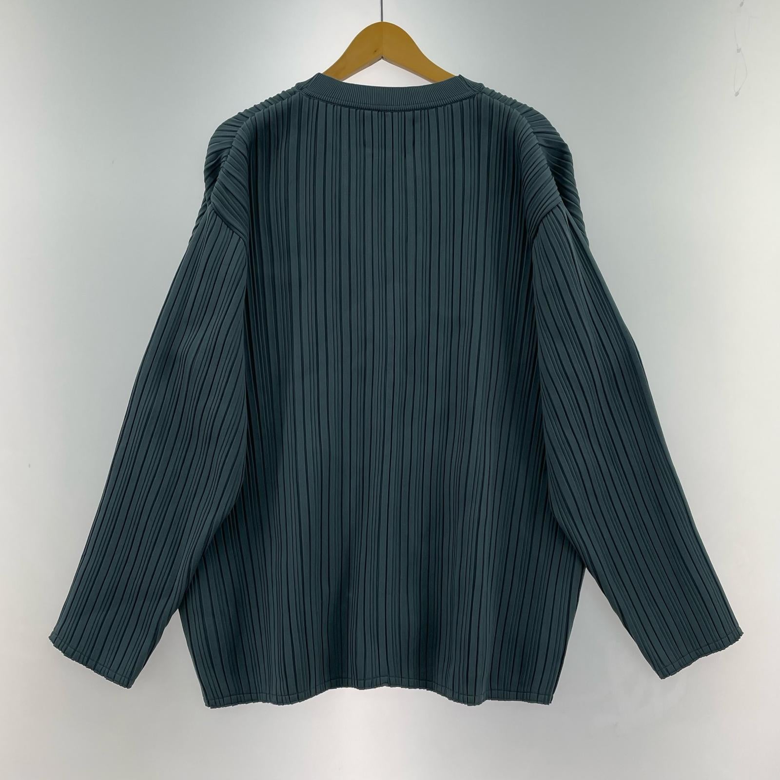 カーディガン YOKE 22SS Pleated Knit Cardigan 2 ブルー 2 ブルー