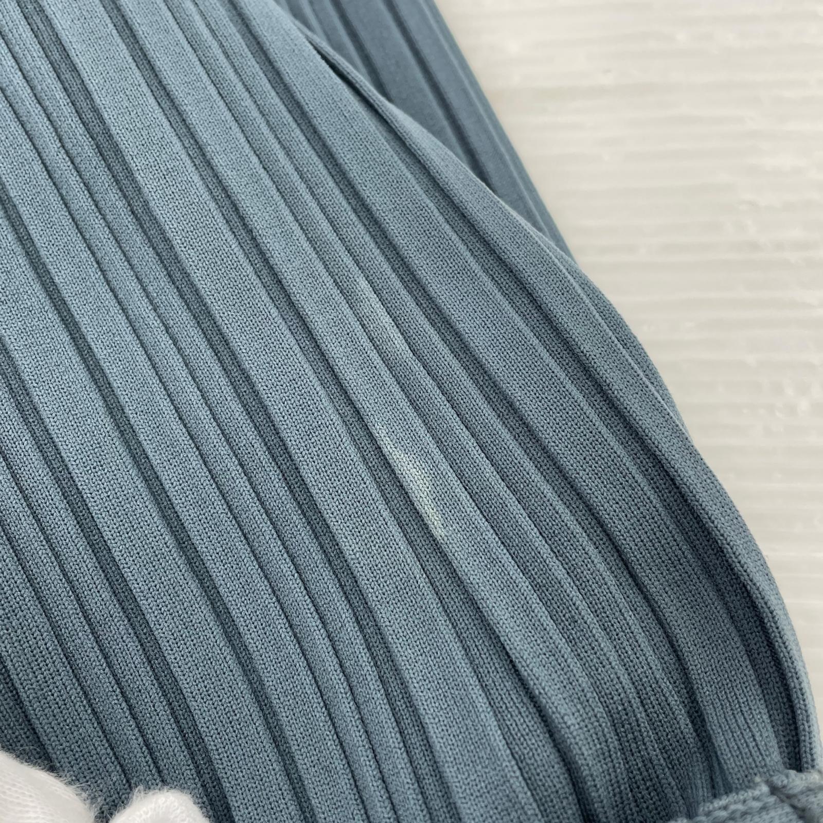 カーディガン YOKE 22SS Pleated Knit Cardigan 2 ブルー 2 ブルー