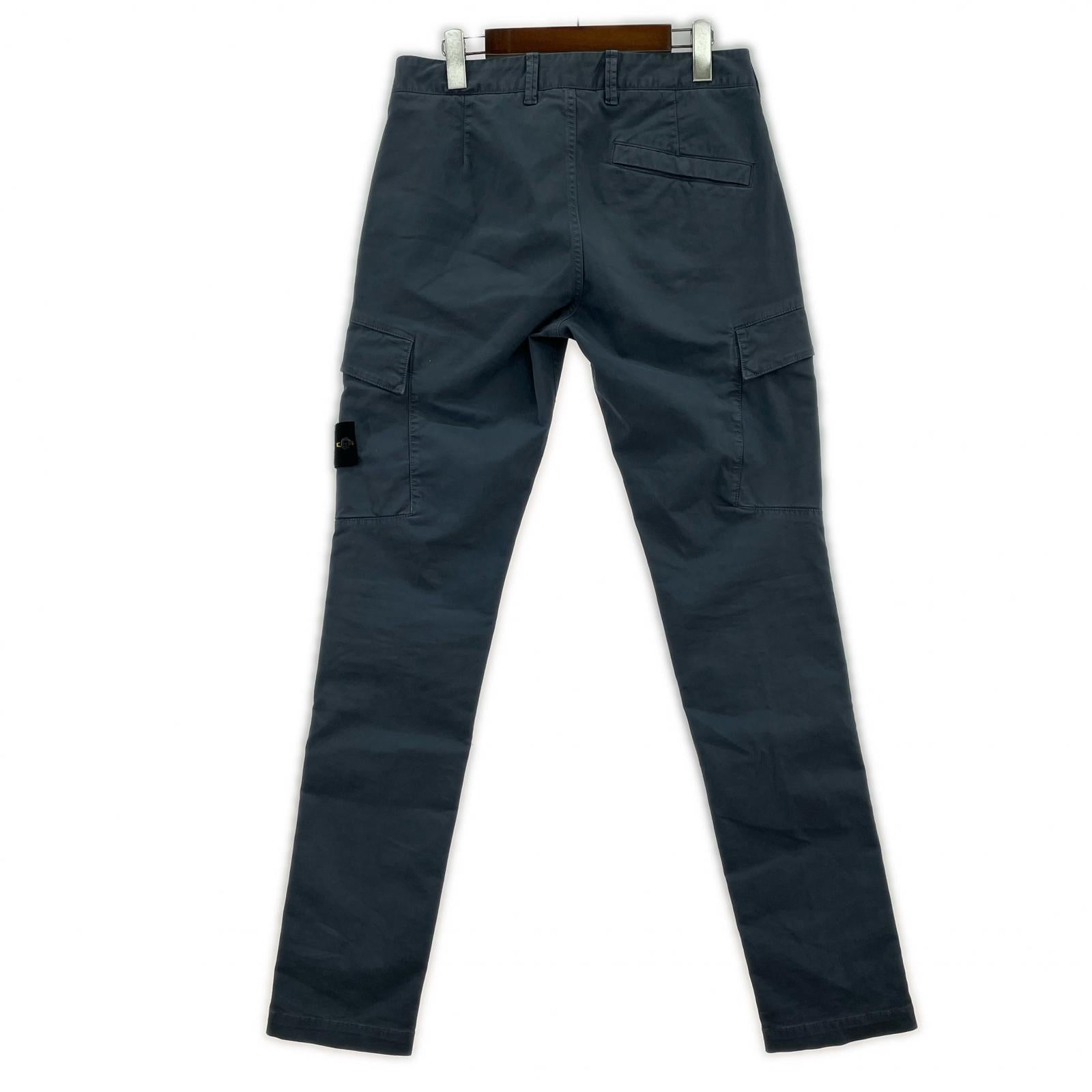 パンツ STONE ISLAND ガーメントダイカーゴパンツ w30 ブルー 30 ブルー