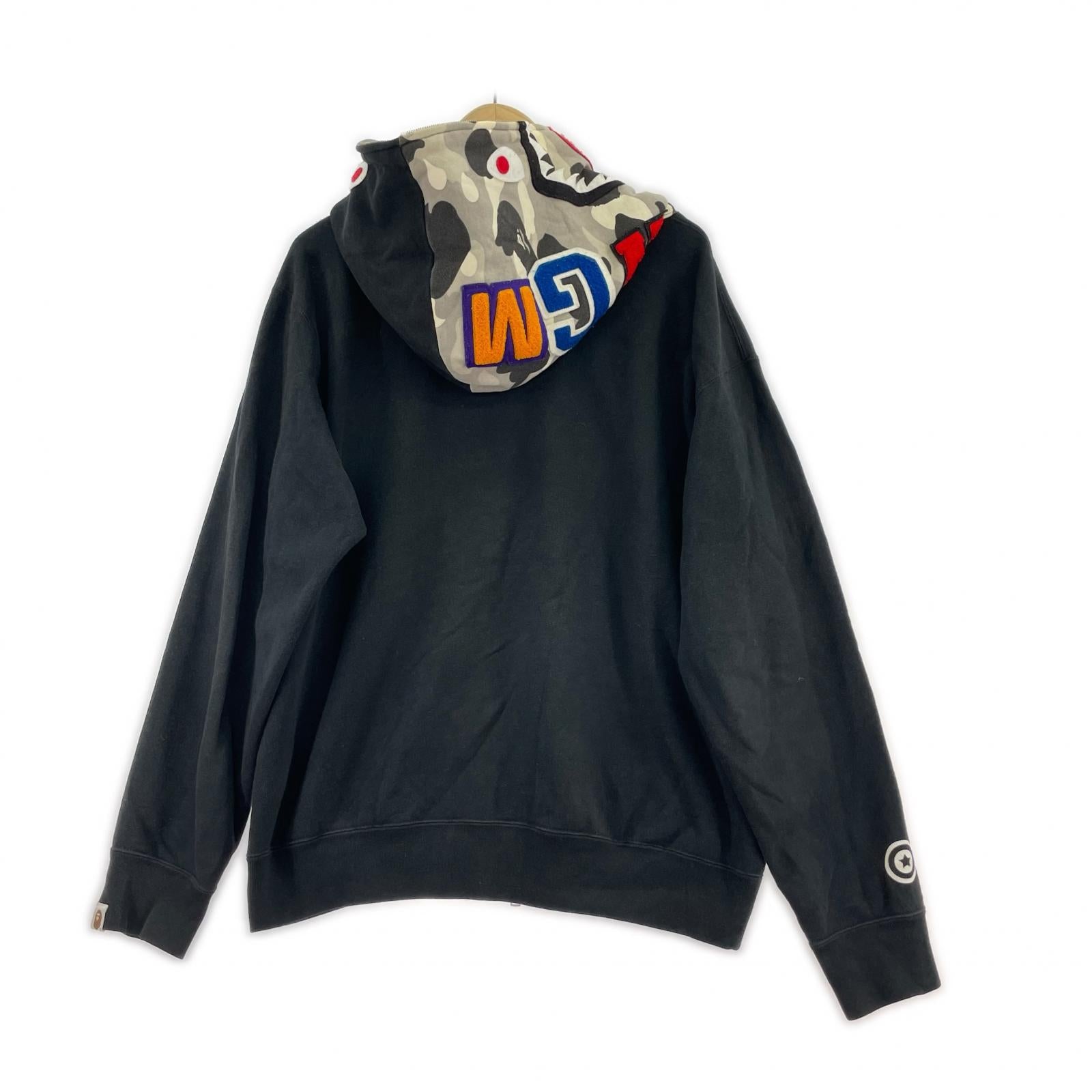 パーカー SHARK FULL ZIP HOODIE L BLK L ブラック
