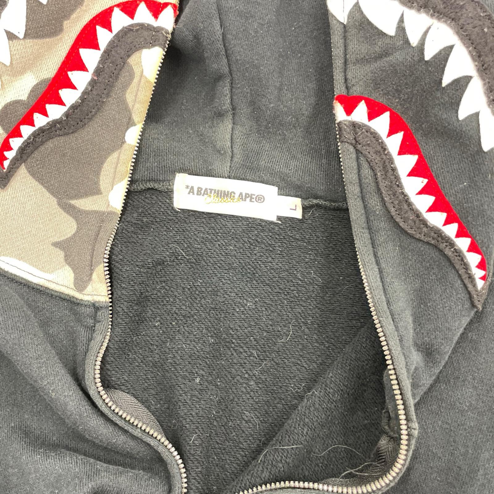 パーカー SHARK FULL ZIP HOODIE L BLK L ブラック