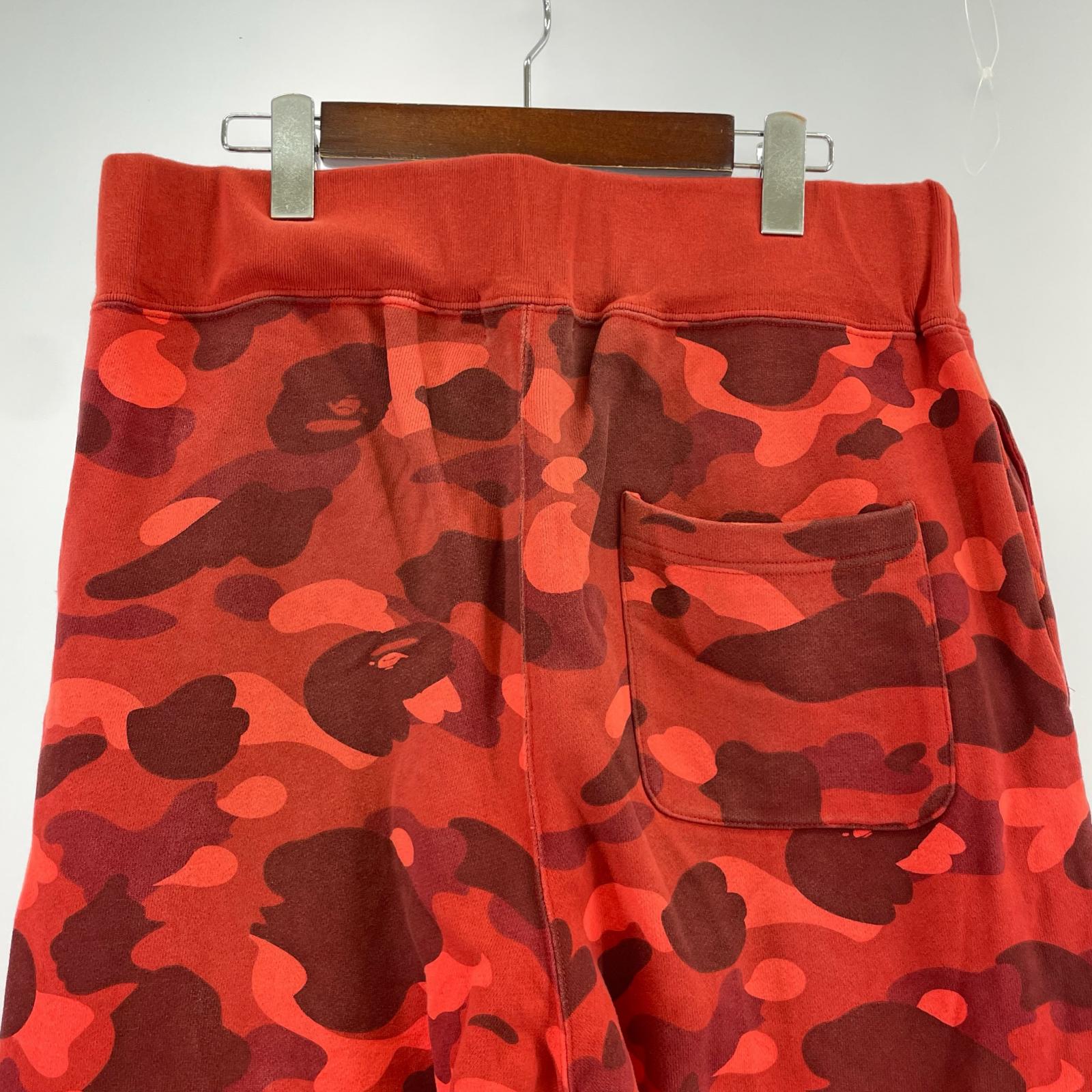 パンツ CAMO SHARK SWEAT PANTS L RED L