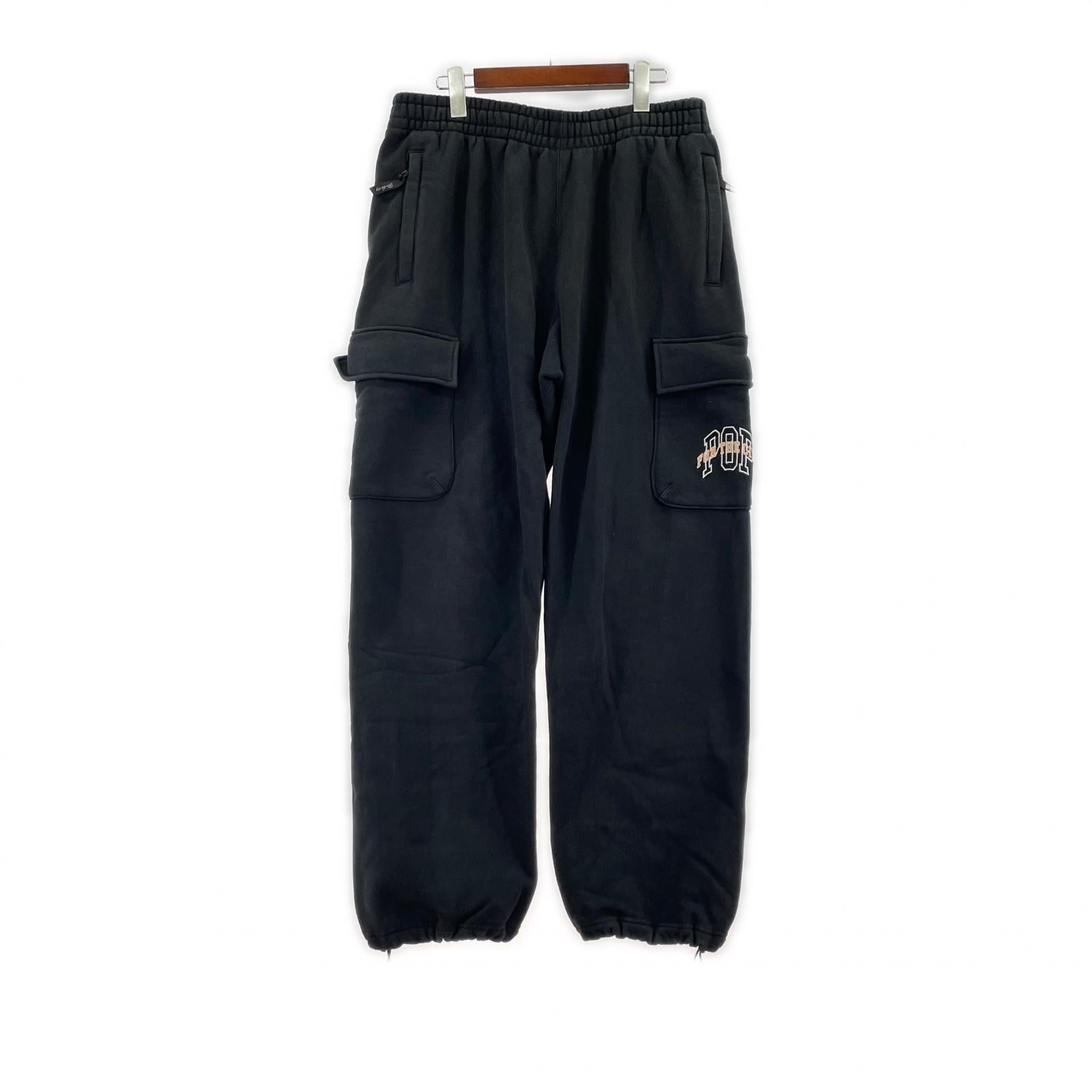 パンツ ×Pop Trading Company Cargo Sweat Pants L BLK L ブラック
