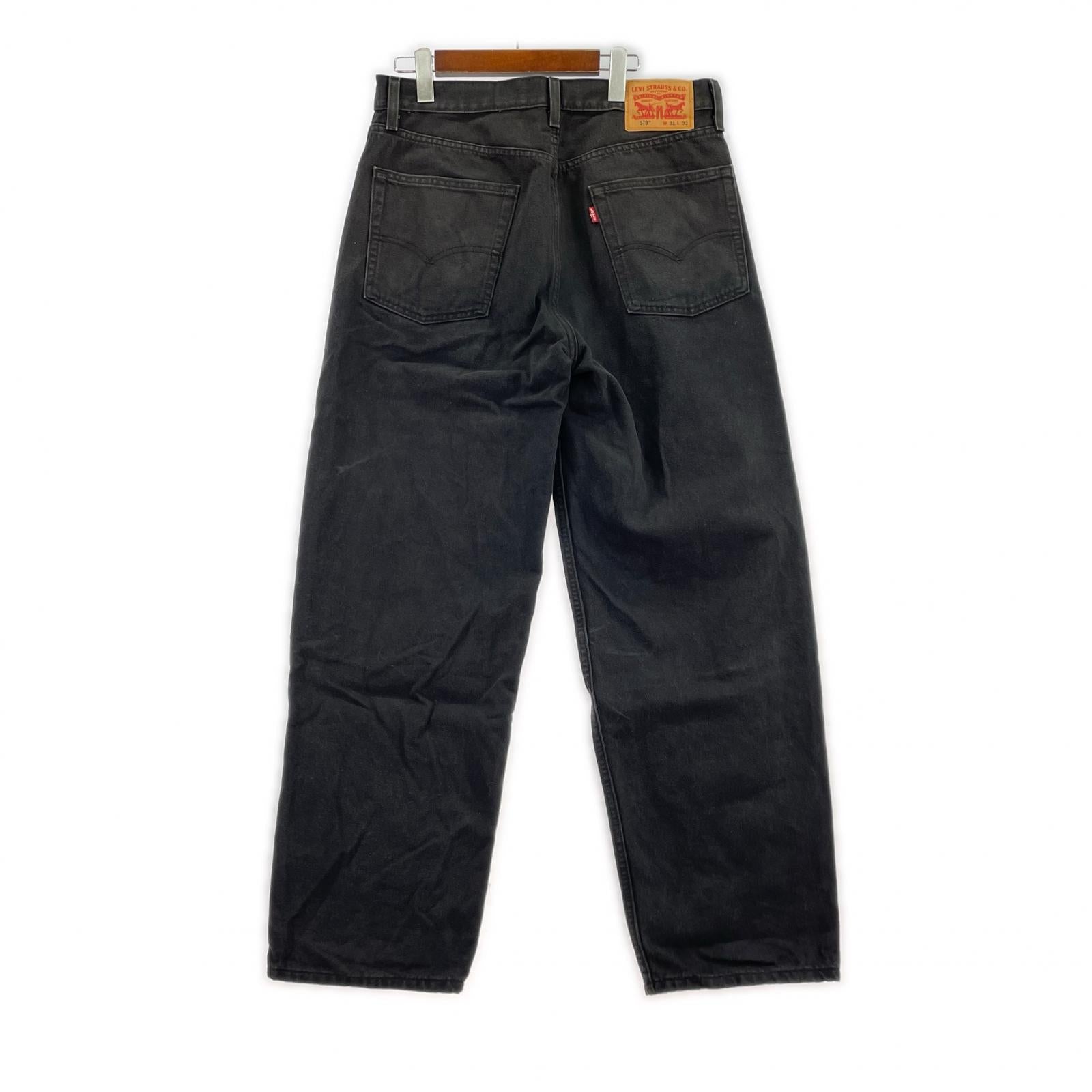パンツ 578 BAGGY DENIM 31x32 BLK ブラック