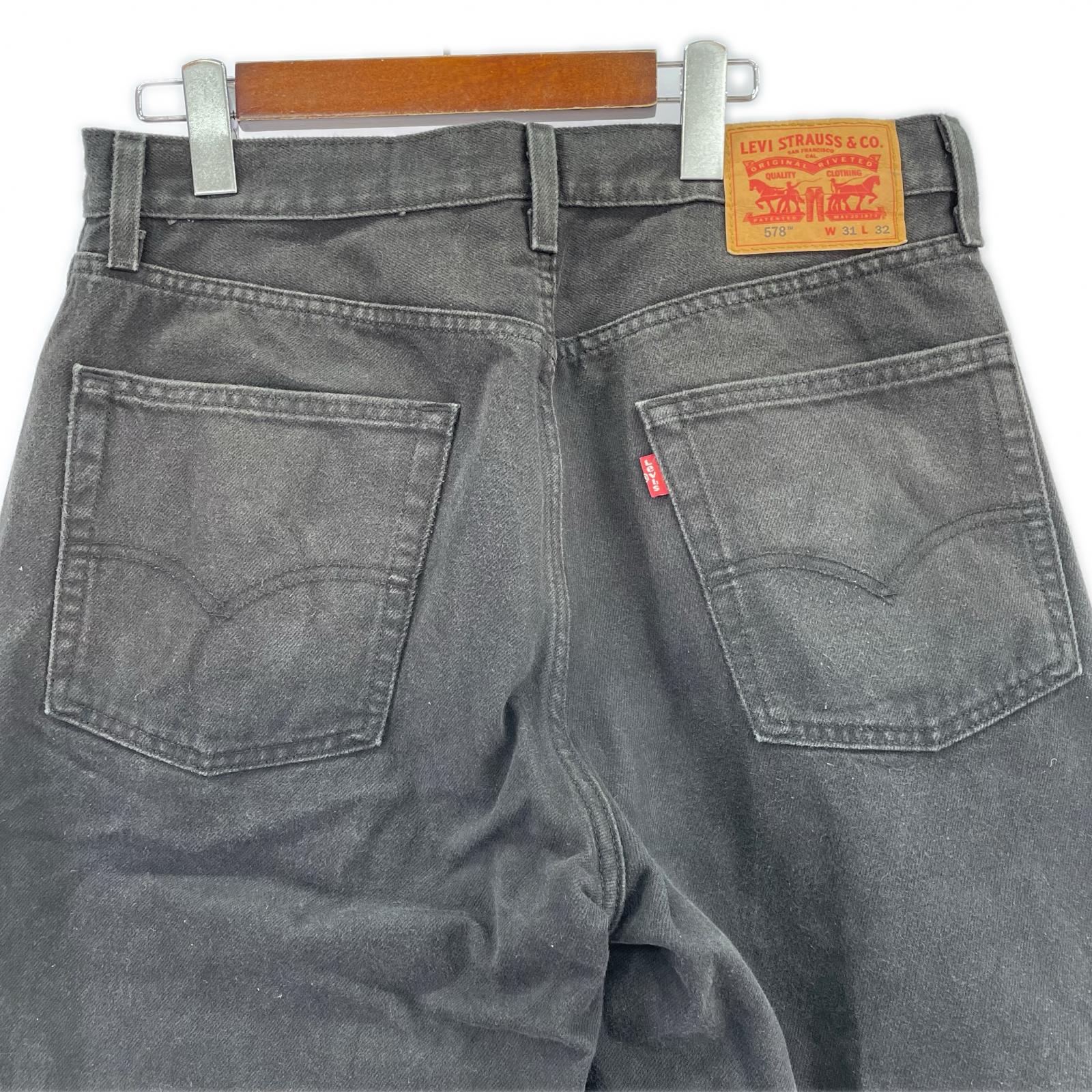 パンツ 578 BAGGY DENIM 31x32 BLK ブラック