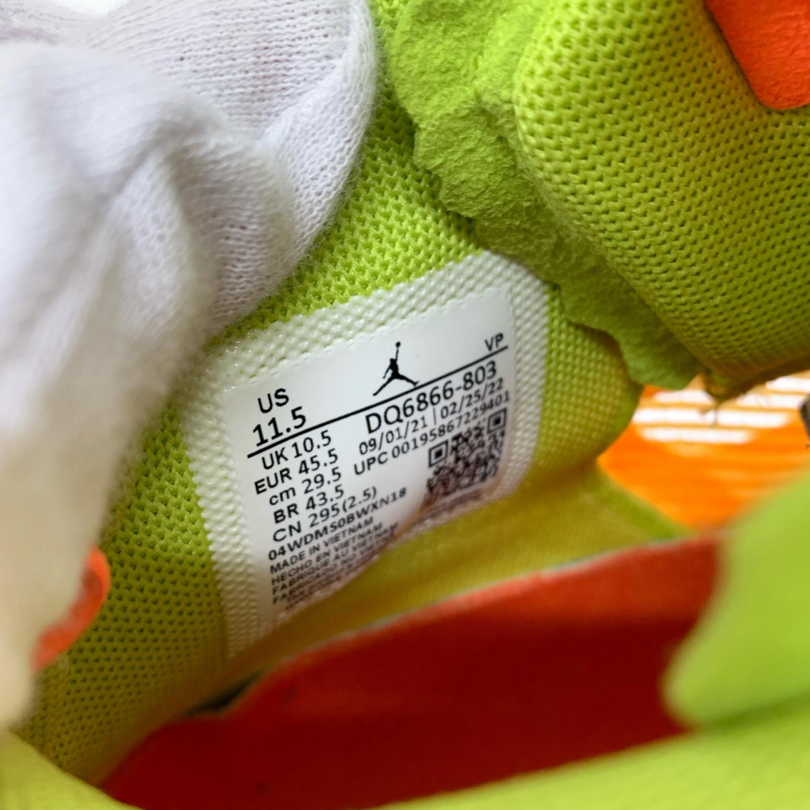 スニーカー AIR JORDAN 36 TACO JAY DQ6866-803 (29.5cm) 試着程度 ソール薄汚れ 29.5cm (US11 1/2 UK11 EU49) イエロー