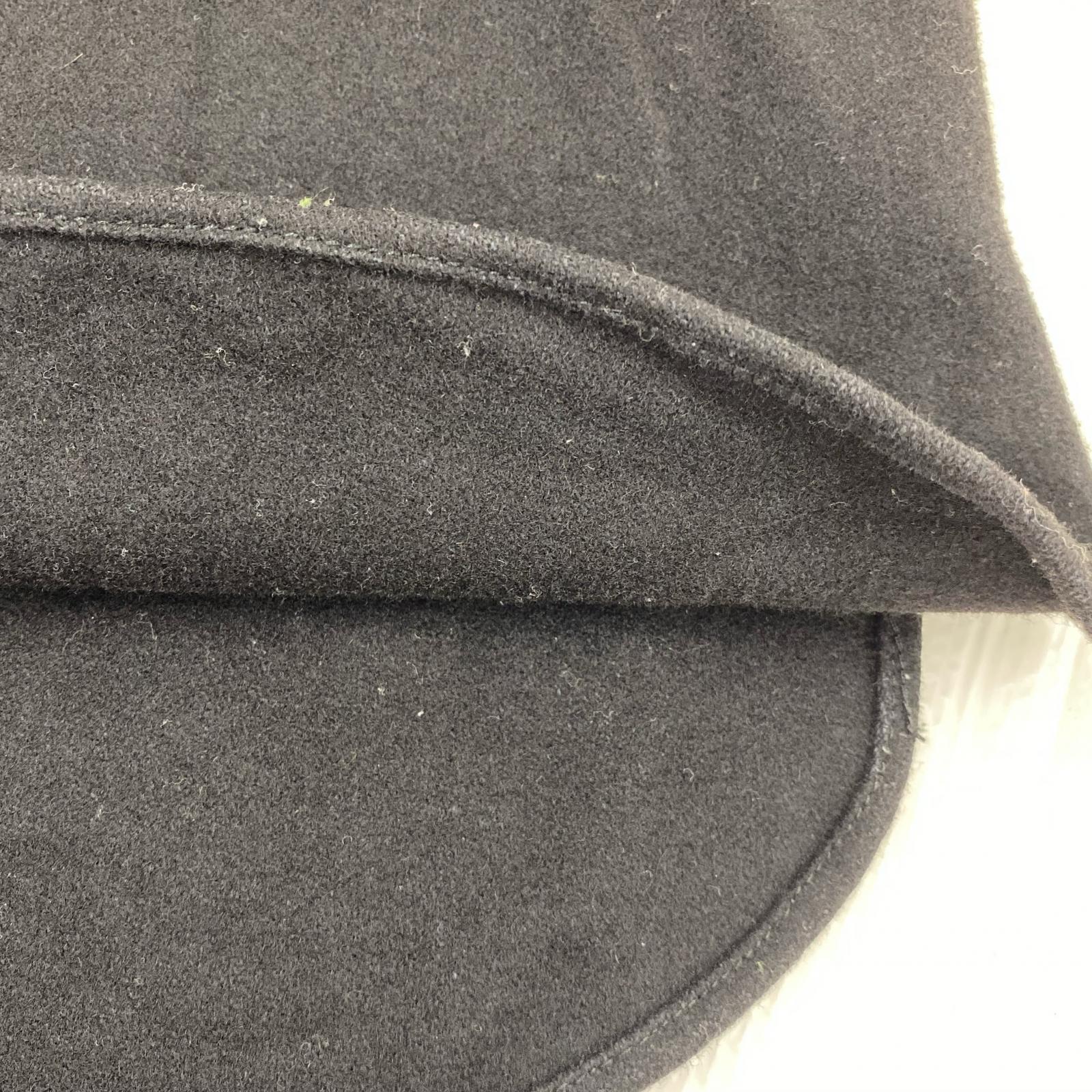 長袖シャツ PERFECTO ウールシャツ 黒 (M) M ブラック