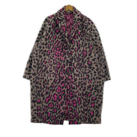 ジャケット STELLA McCARTNEY レオパード柄チェスターコート 38 ピンク 38 ピンク