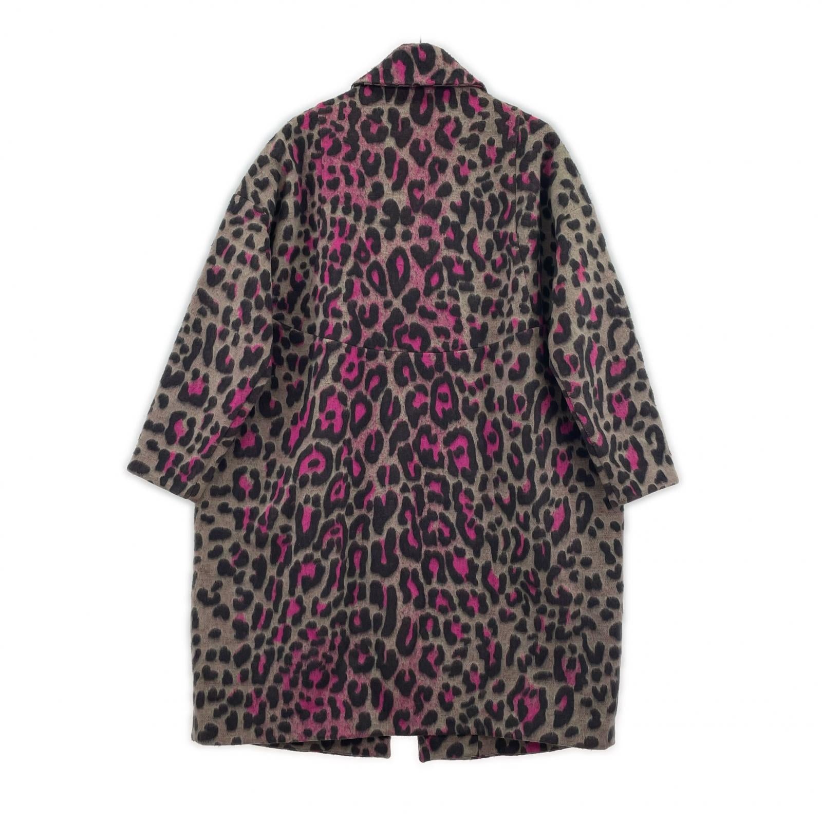 ジャケット STELLA McCARTNEY レオパード柄チェスターコート 38 ピンク 38 ピンク