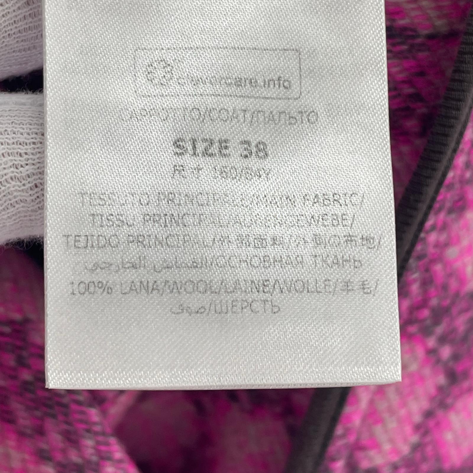 ジャケット STELLA McCARTNEY レオパード柄チェスターコート 38 ピンク 38 ピンク