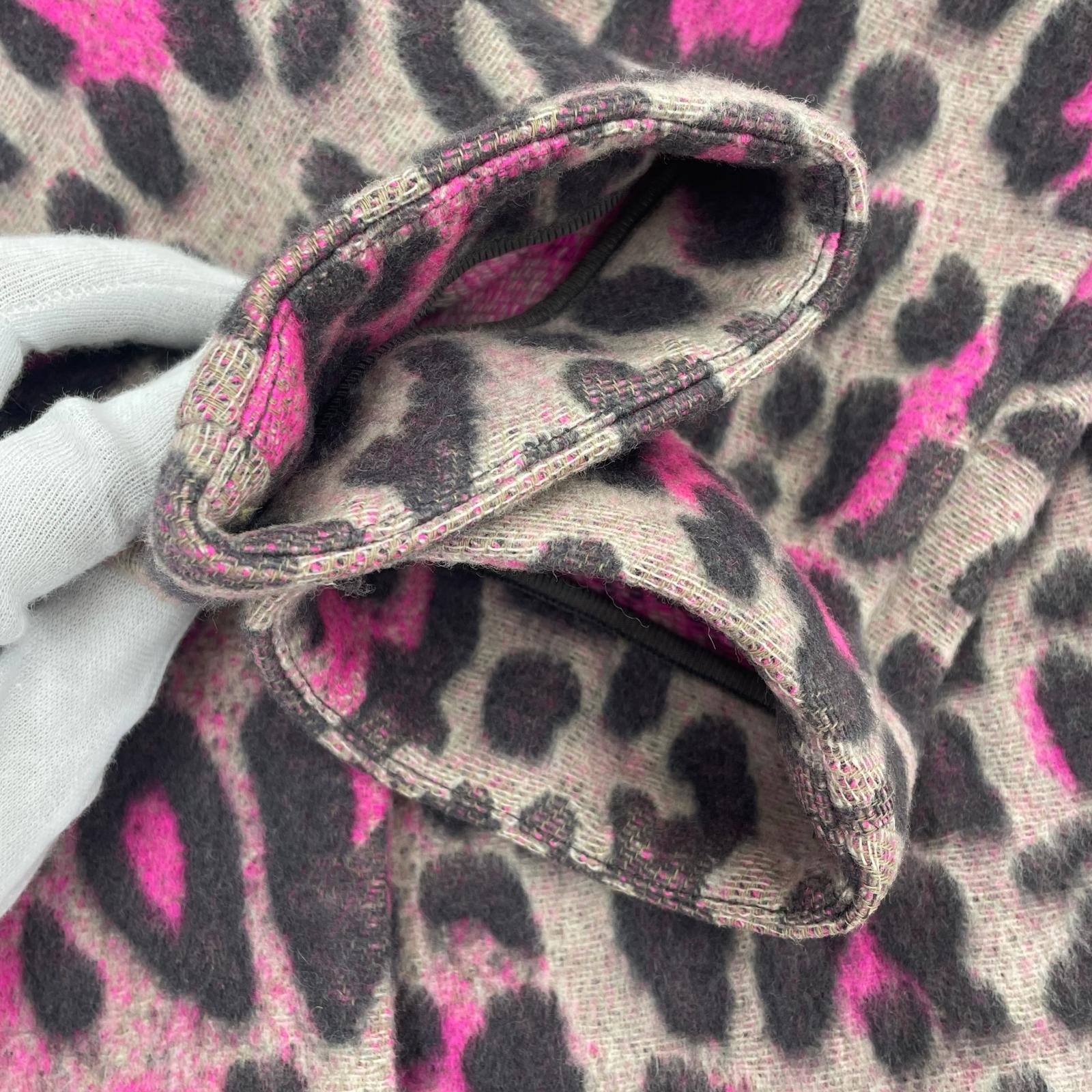 ジャケット STELLA McCARTNEY レオパード柄チェスターコート 38 ピンク 38 ピンク
