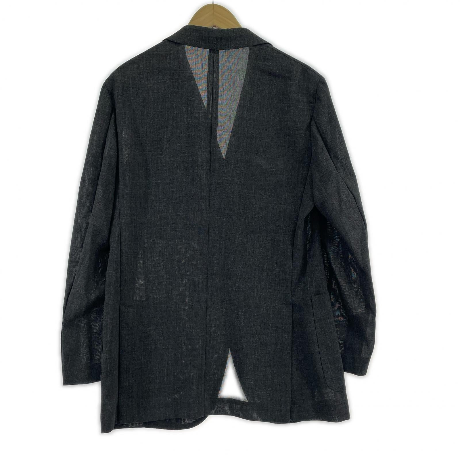 テーラードジャケット belvest モヘア混ウールジャケット ブラック