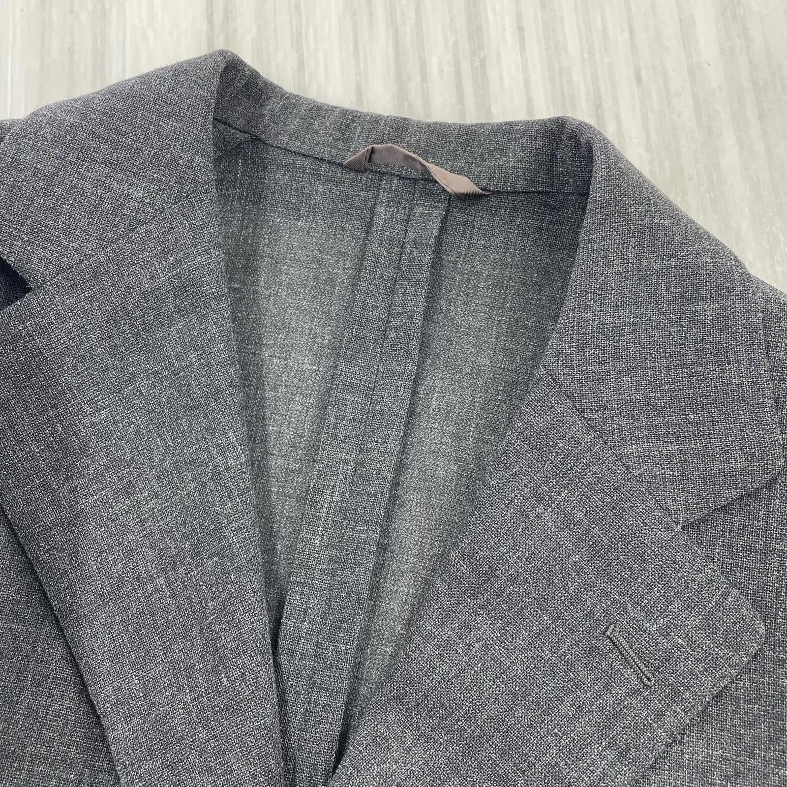 テーラードジャケット belvest モヘア混ウールジャケット ブラック