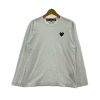 長袖Tシャツ PLAY COMME des GARCONS L/S logo tee 青山店限定 M M ホワイト