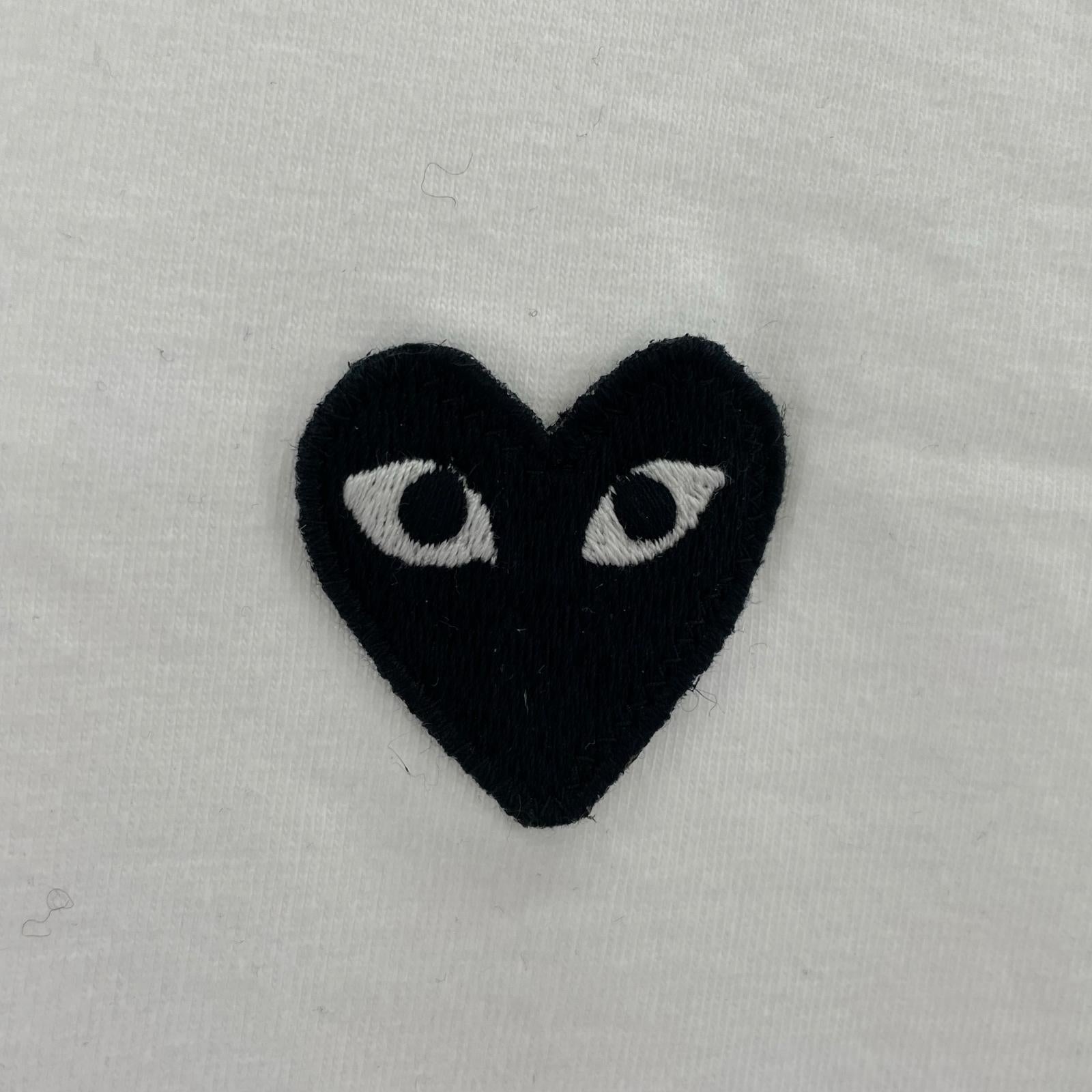 長袖Tシャツ PLAY COMME des GARCONS L/S logo tee 青山店限定 M M ホワイト