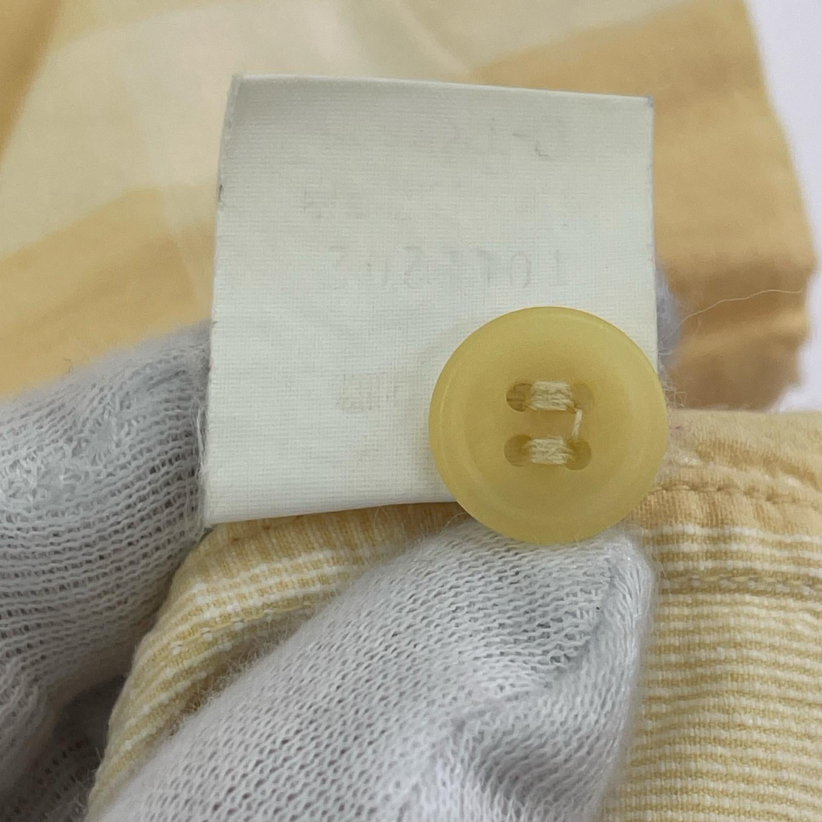 長袖シャツ ISSEY MIYAKE im バンドカラーチェックシャツ M 黄 L イエロー