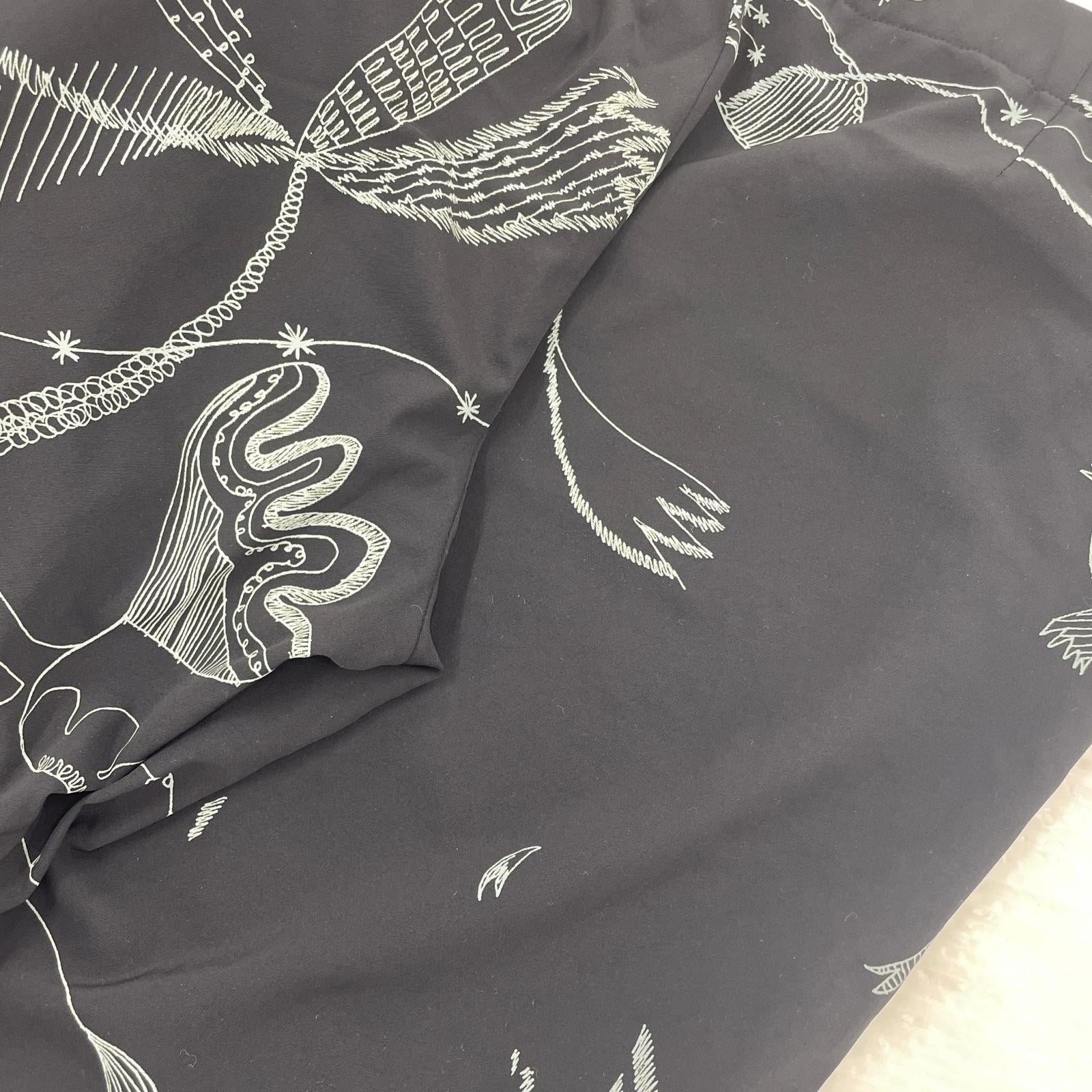 パンツ HaaT ISSEY MIYAKE 総柄パンツ 3 黒 3 ブラック
