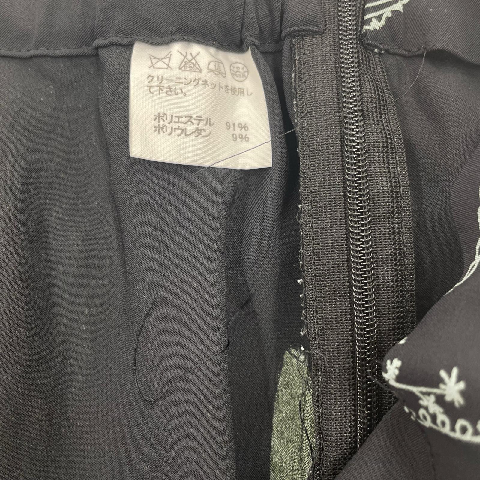 パンツ HaaT ISSEY MIYAKE 総柄パンツ 3 黒 3 ブラック