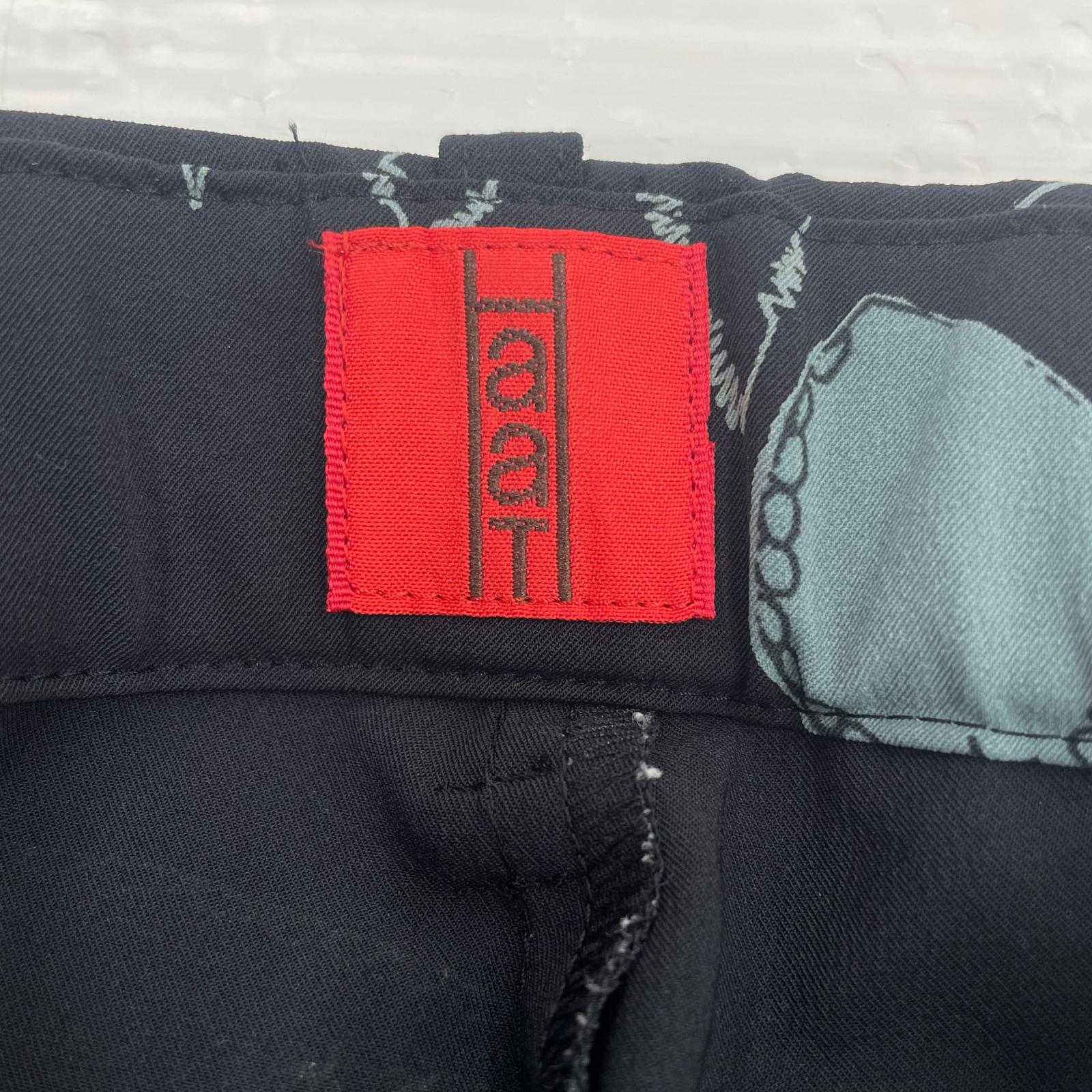 パンツ HaaT ISSEY MIYAKE 総柄パンツ 3 黒 3 ブラック