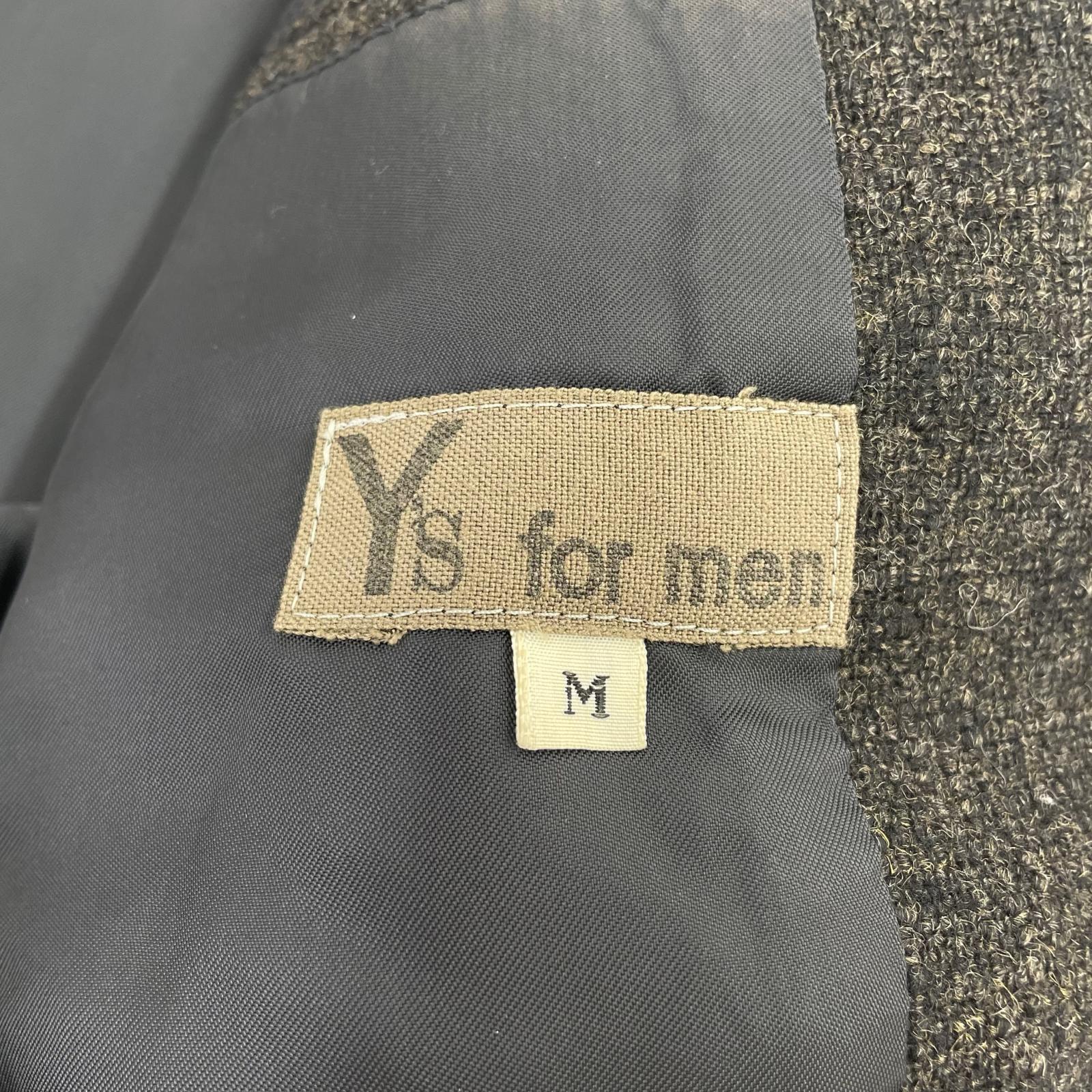 ジャケット 80s頃 Y’s for men 茶タグ ウールツイードジャケット M 茶 M ブラウン