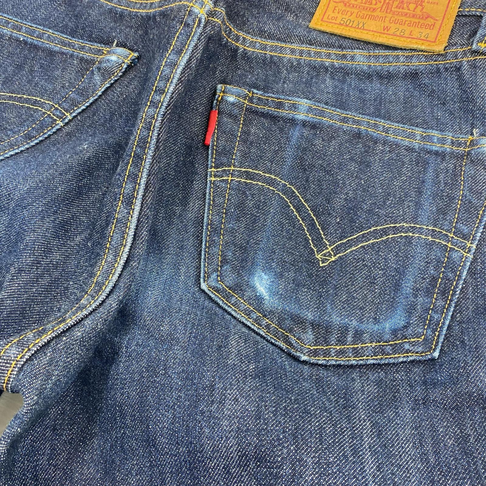 デニムパンツ 501XX復刻 W28 L34 28 ネイビー