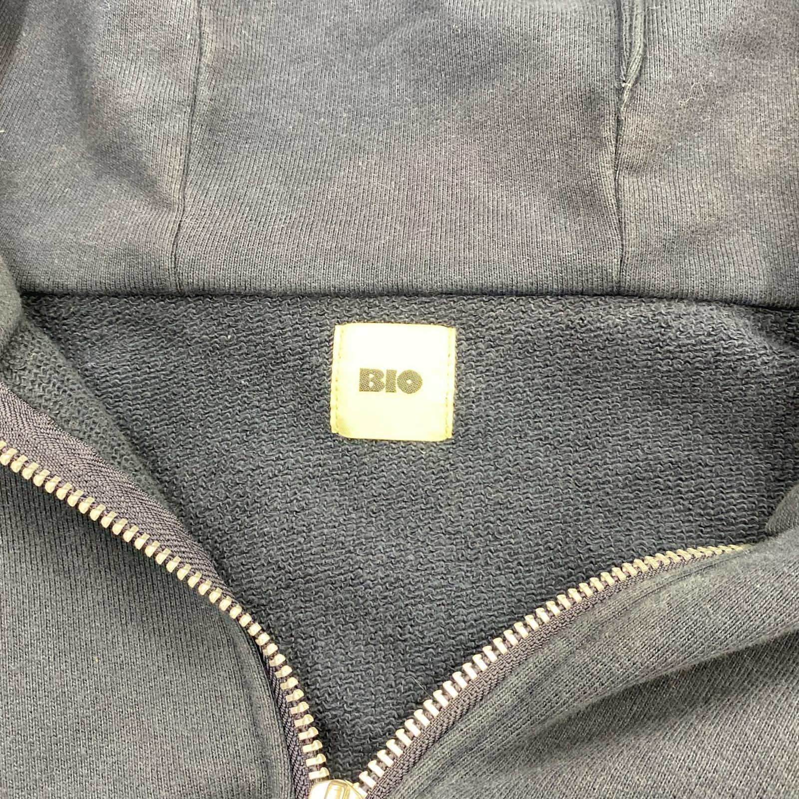 パーカー BIO/FADED MONSTER ZIP HOODIE/紺 M ネイビー