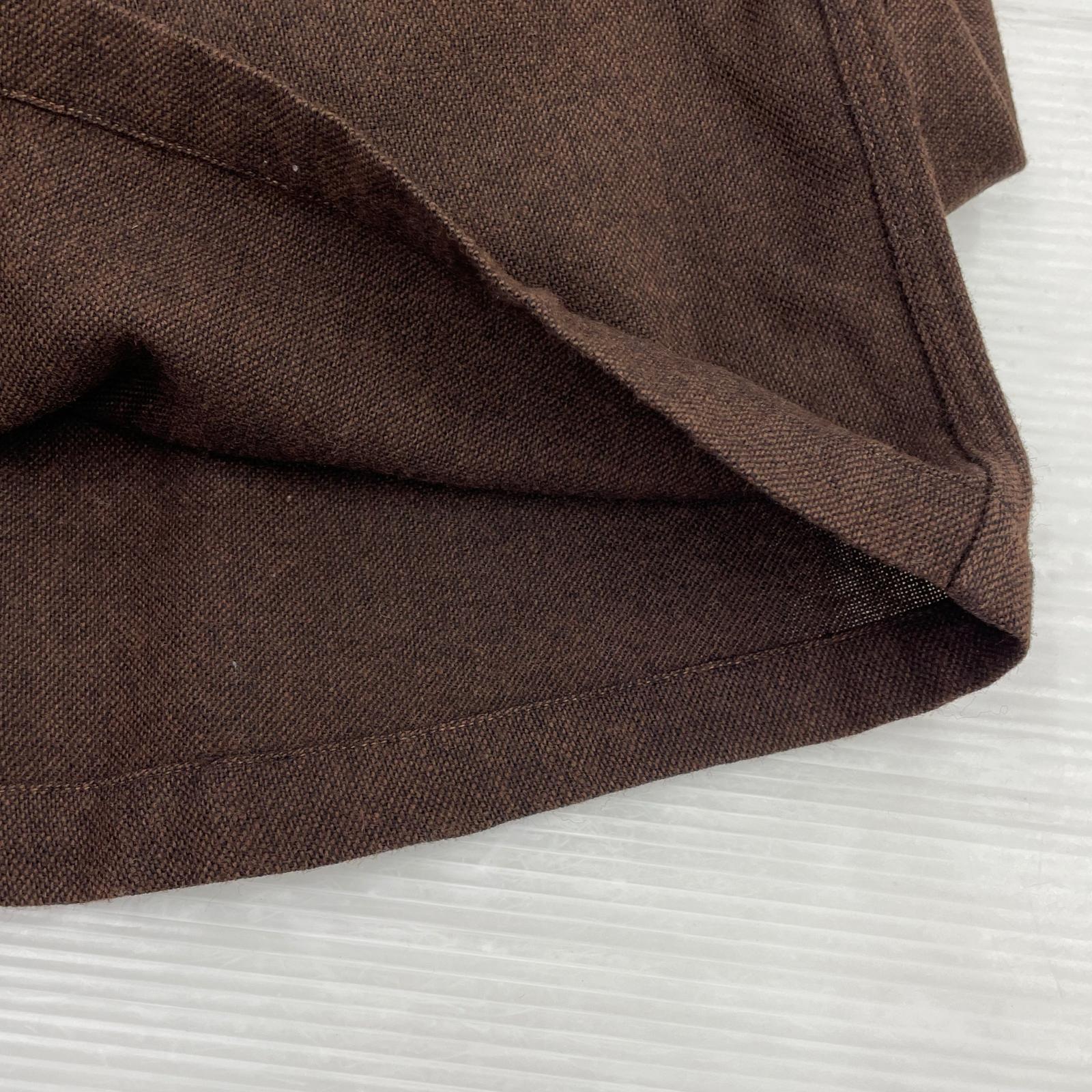 長袖シャツ 50s ARROW 開襟シャツ 茶 盾タグ M ブラウン
