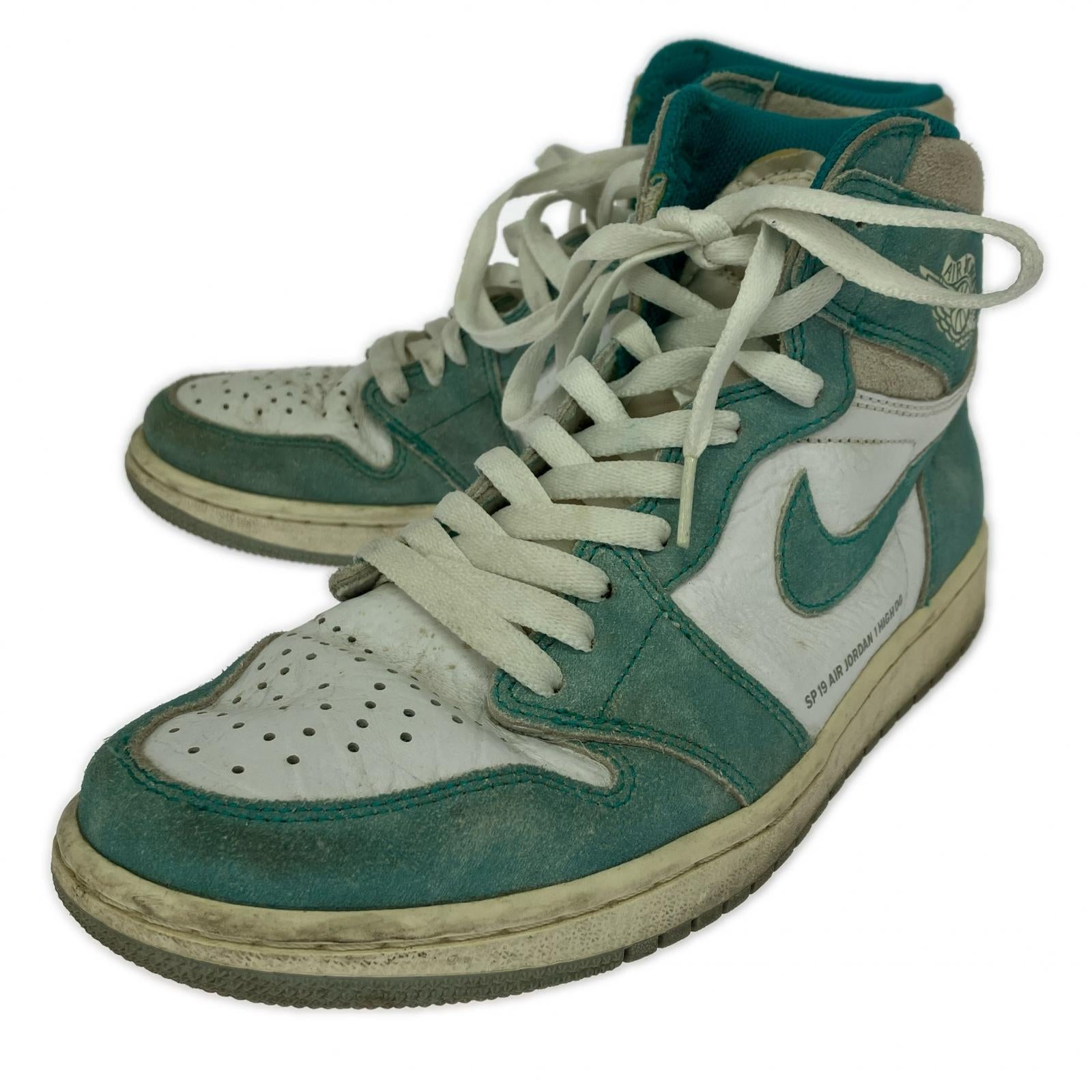スニーカー AJ1 Retro High OG "Turbo Green" 27cm 27cm (US9 UK8 1/2 EU44) ホワイト