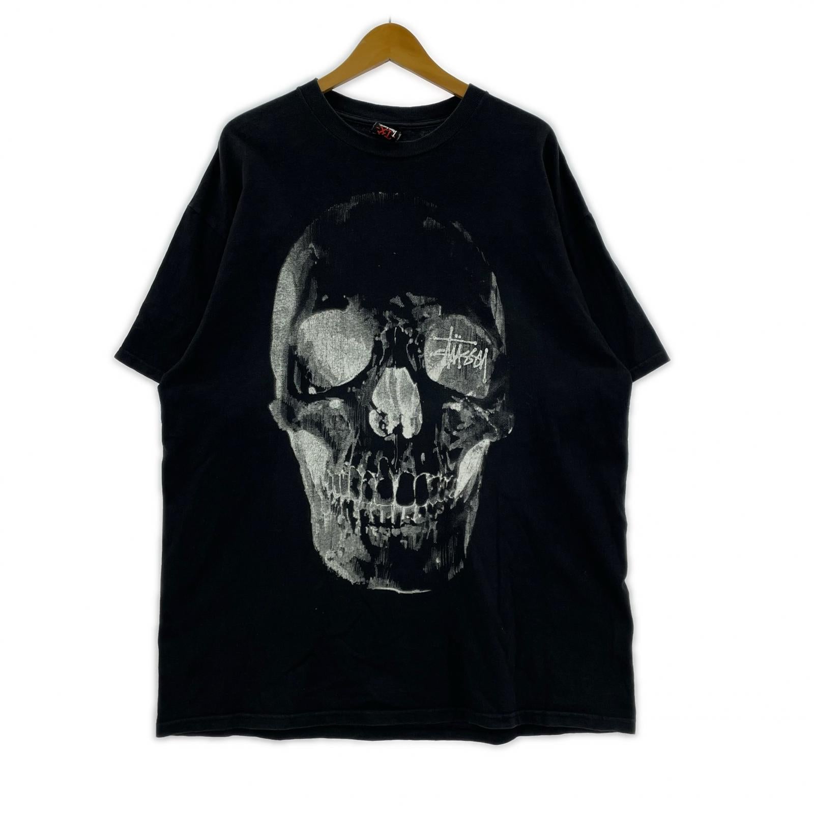 半袖Tシャツ 00s Skull print メキシコ製 XL 黒 ブラック
