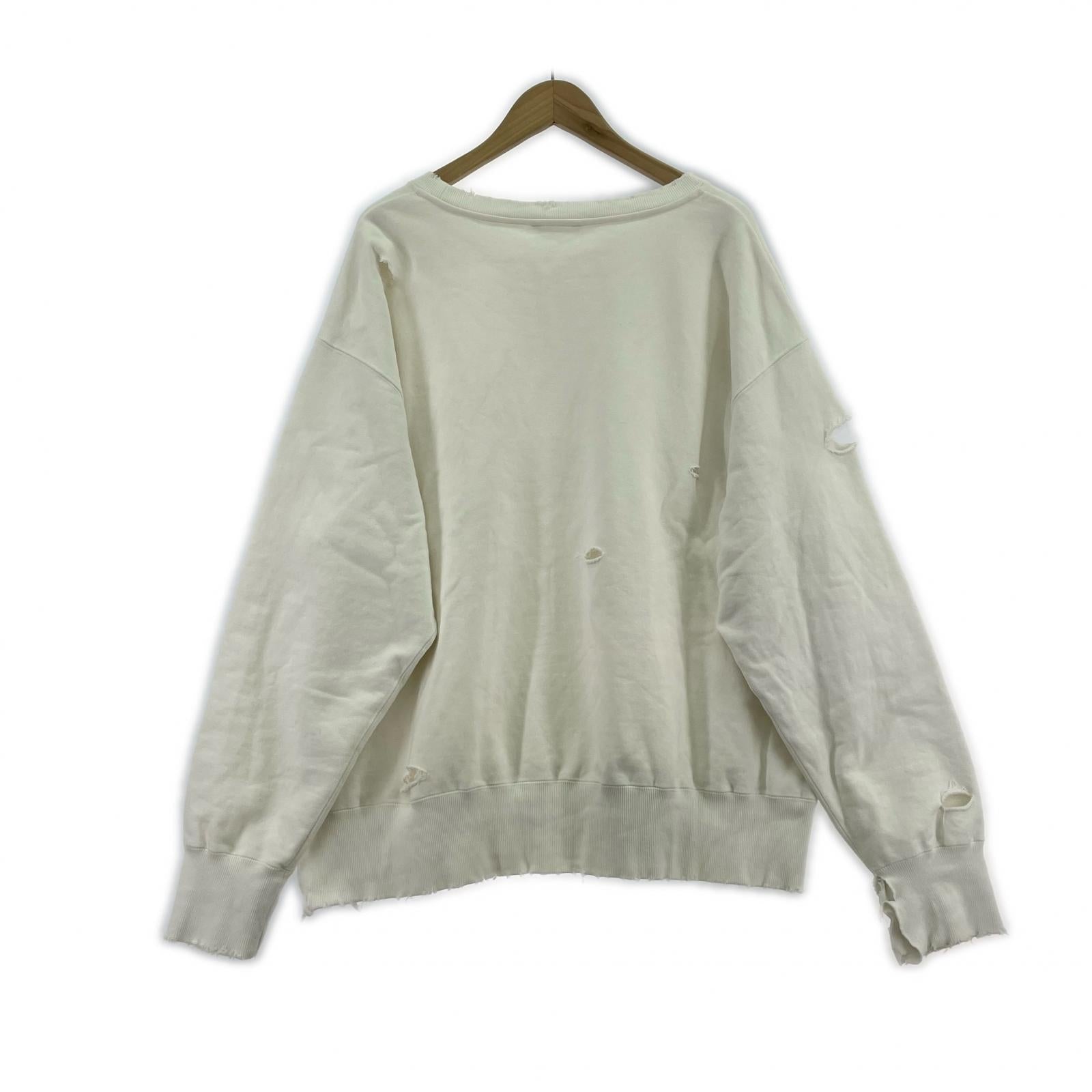スウェット Mill 加工スウェット L 白 L ホワイト