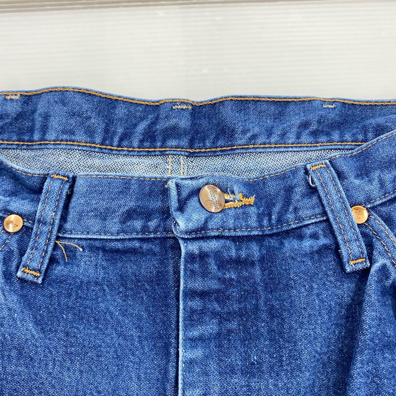 デニムパンツ 70s ベル無しタグ ロングスリムパンツ