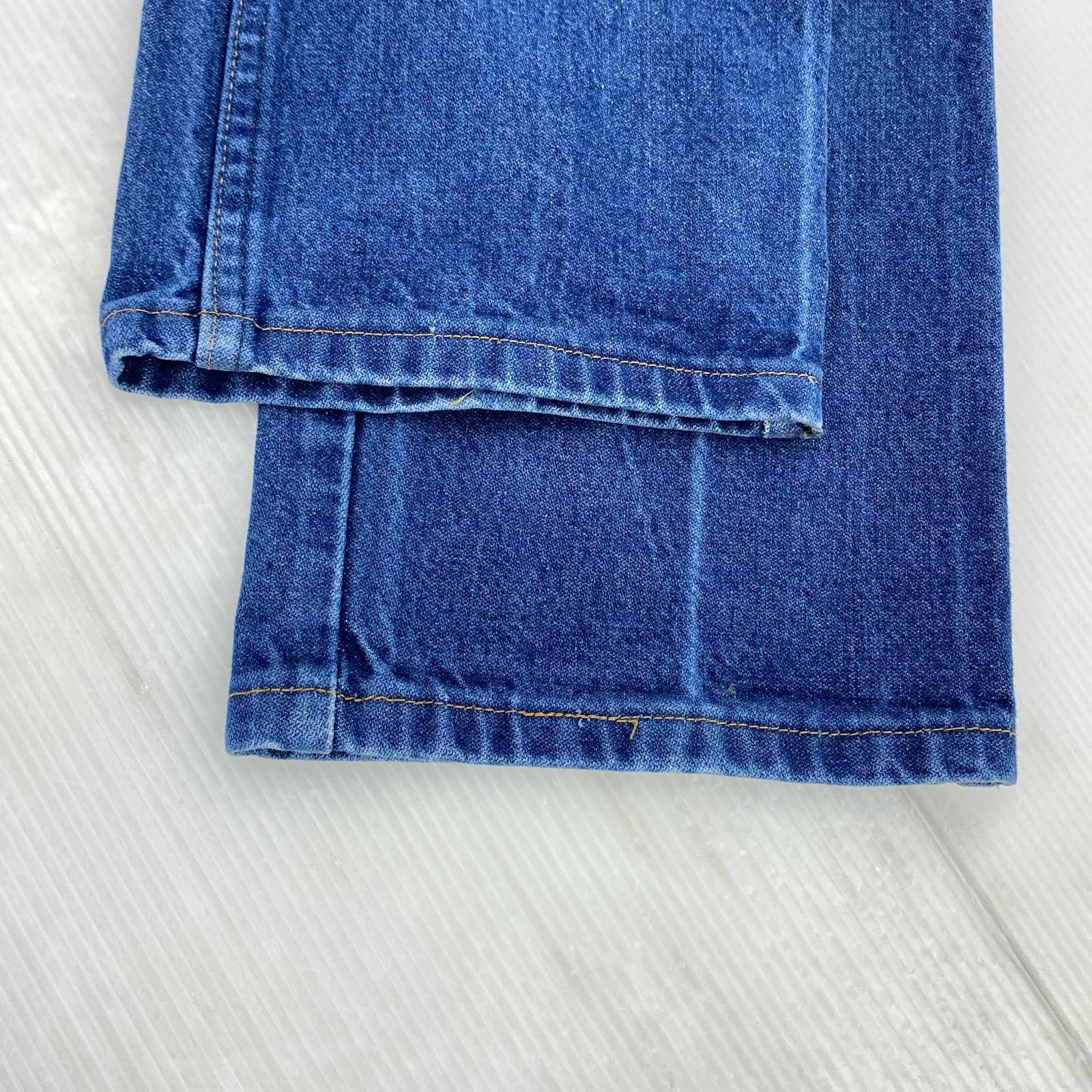 デニムパンツ 70s ベル無しタグ ロングスリムパンツ