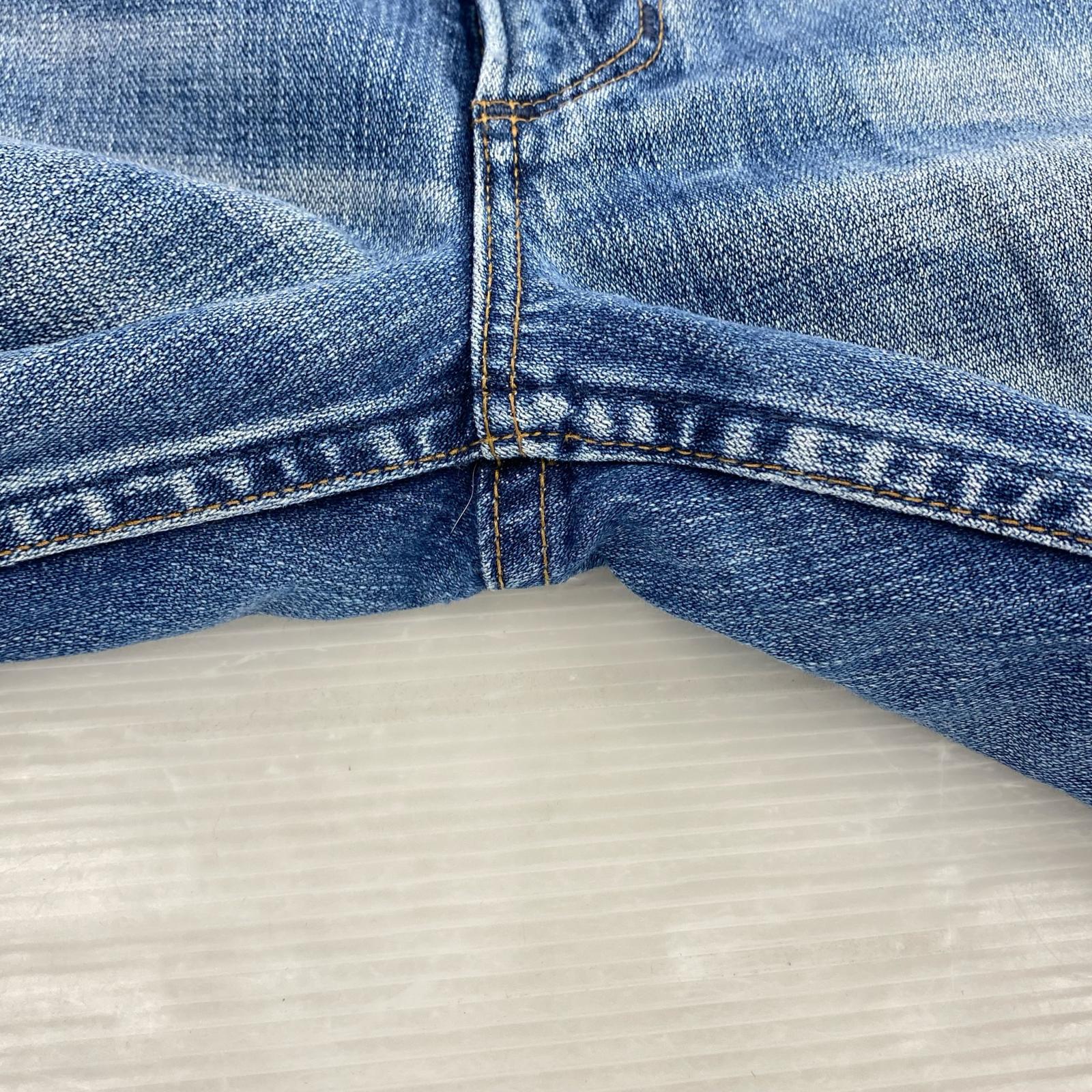 デニムパンツ 70s ベル無しタグ スリムパンツ