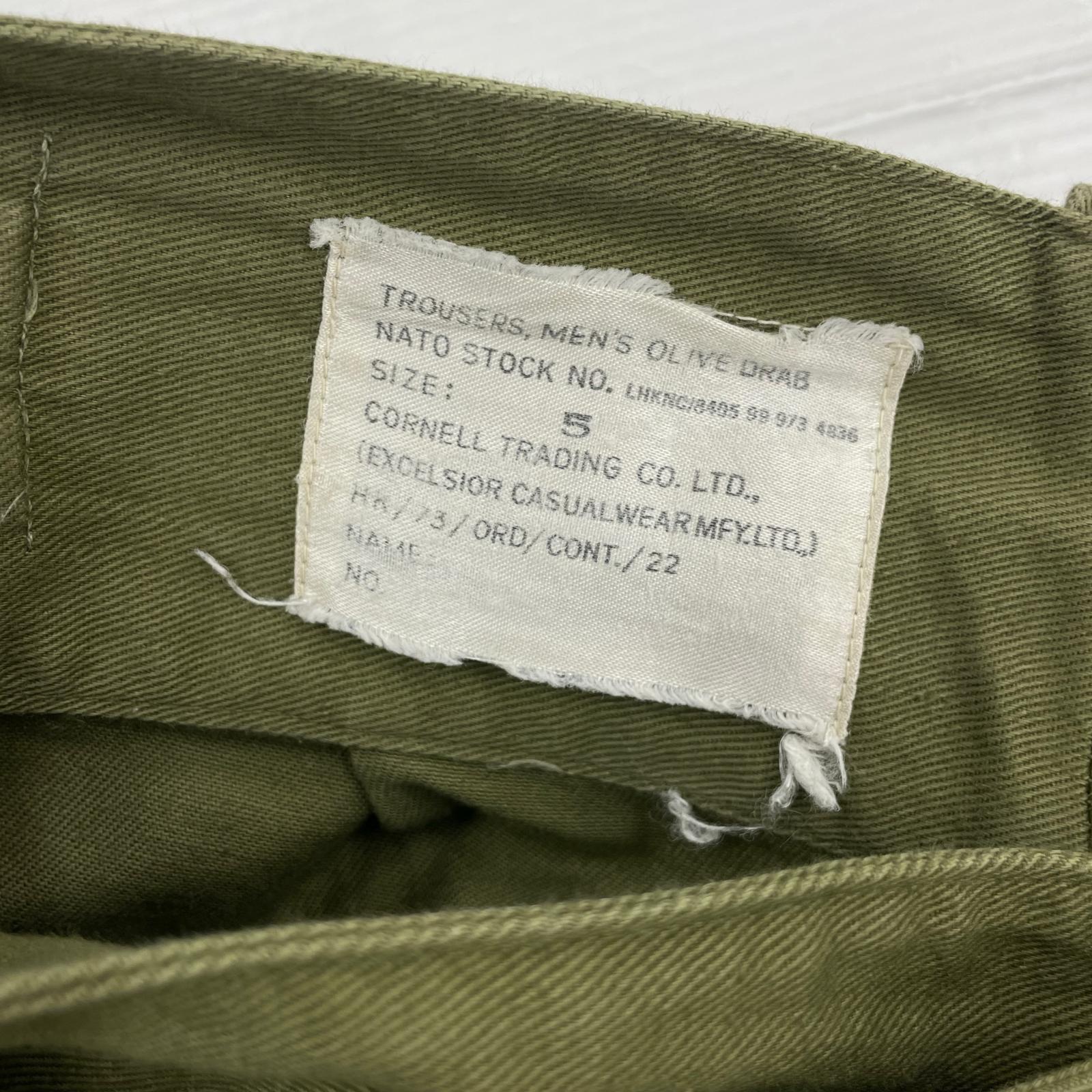 パンツ British Army 70s グルカパンツ W31 カーキ