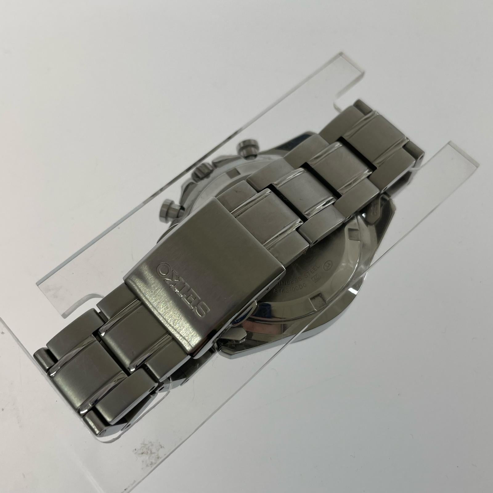 腕時計 SEIKO 8T63-00T0 クロノグラフ 腕時計 シルバー
