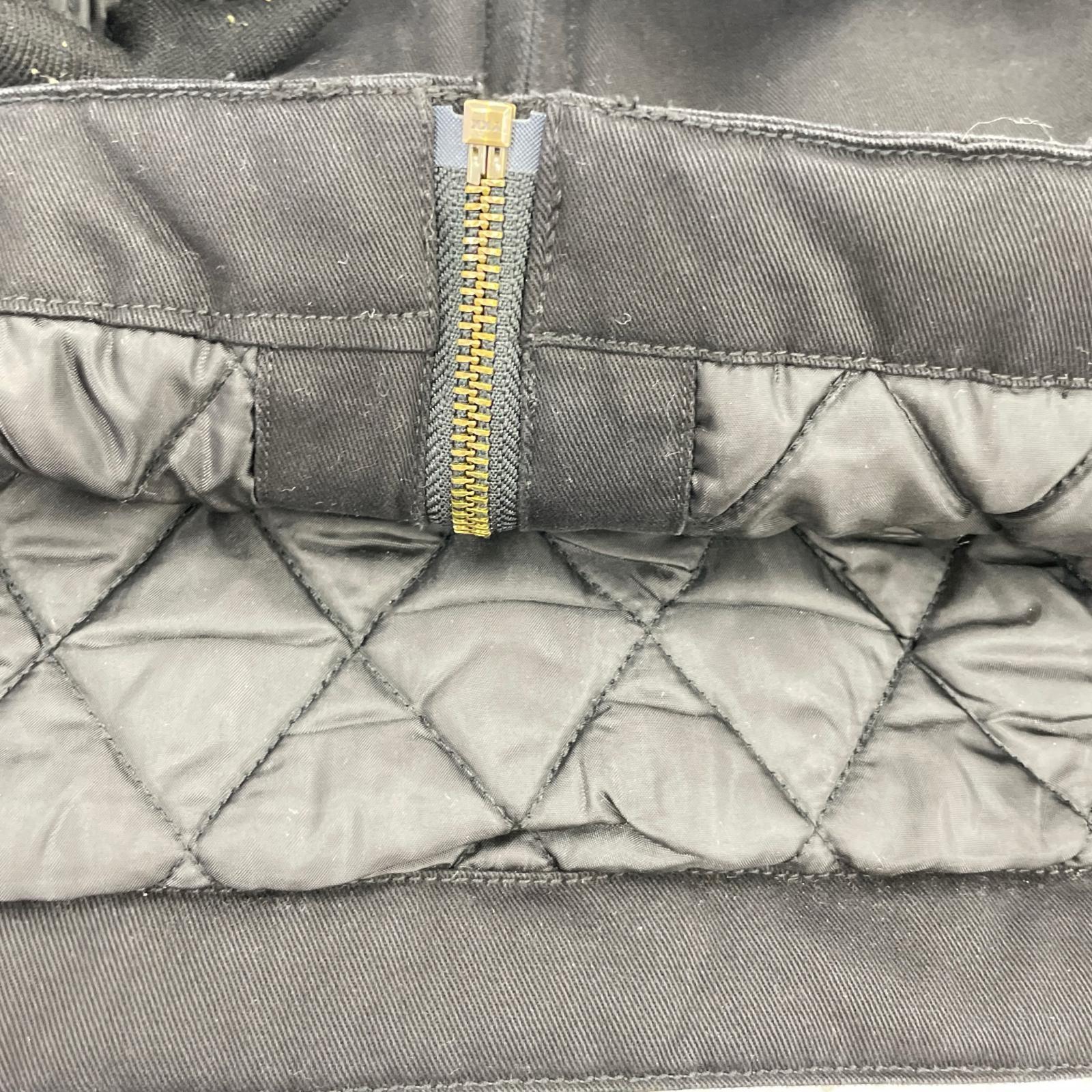ジャケット 両面刺繍ロゴ 裏キルティング (M) 黒 M ブラック
