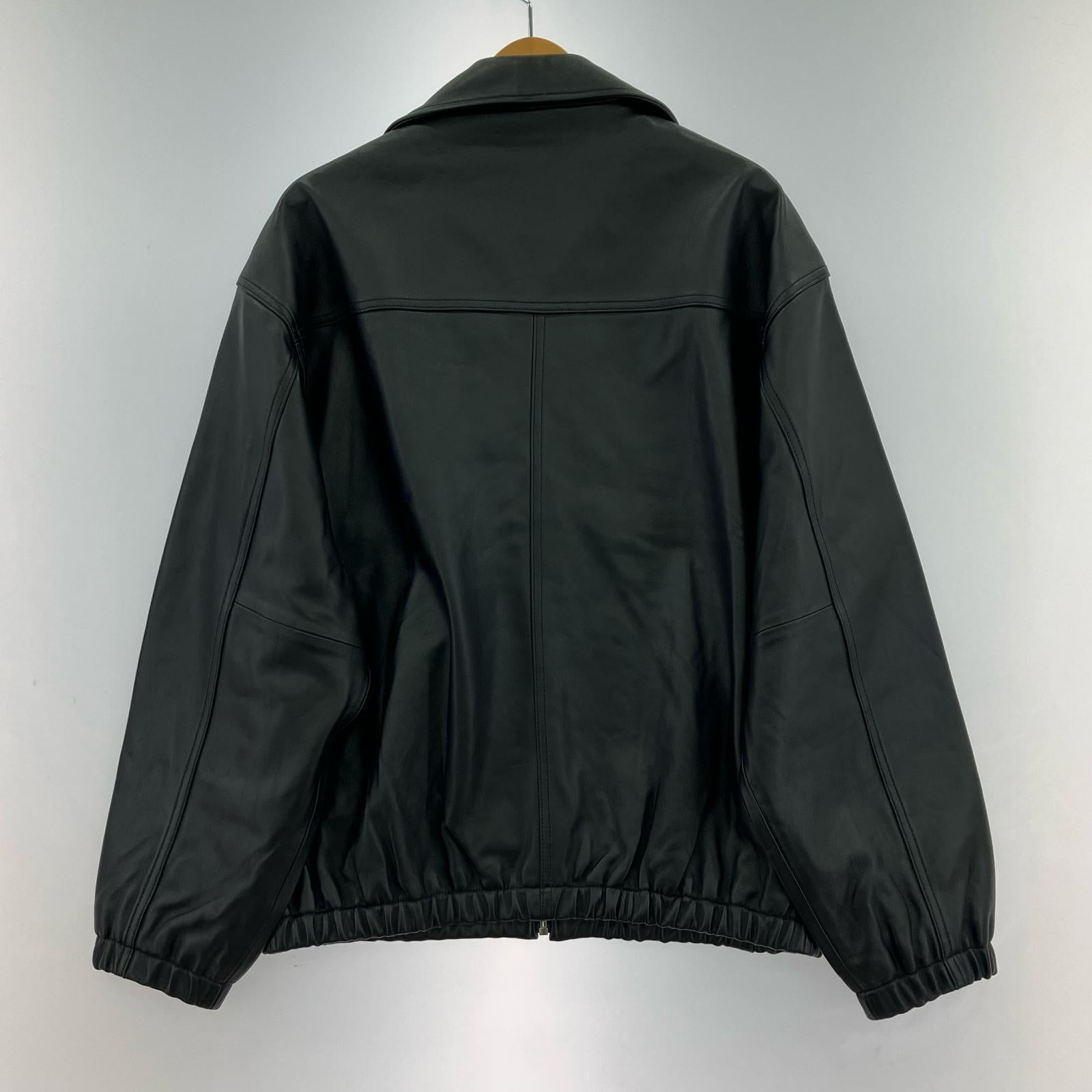 レザージャケット PREMIUM BLACK FULLZIP SPORTS LEATHER S S ブラック