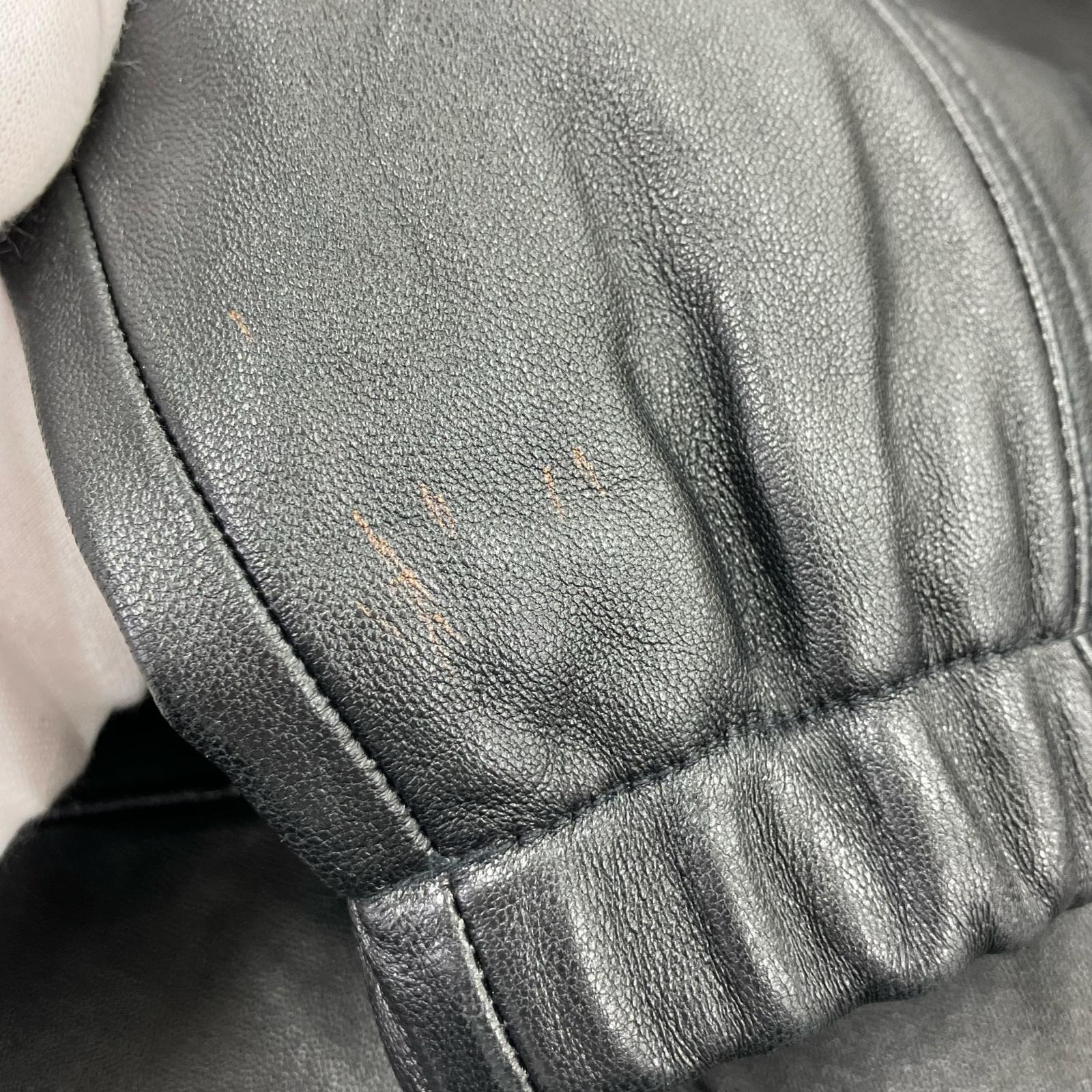 レザージャケット PREMIUM BLACK FULLZIP SPORTS LEATHER S S ブラック