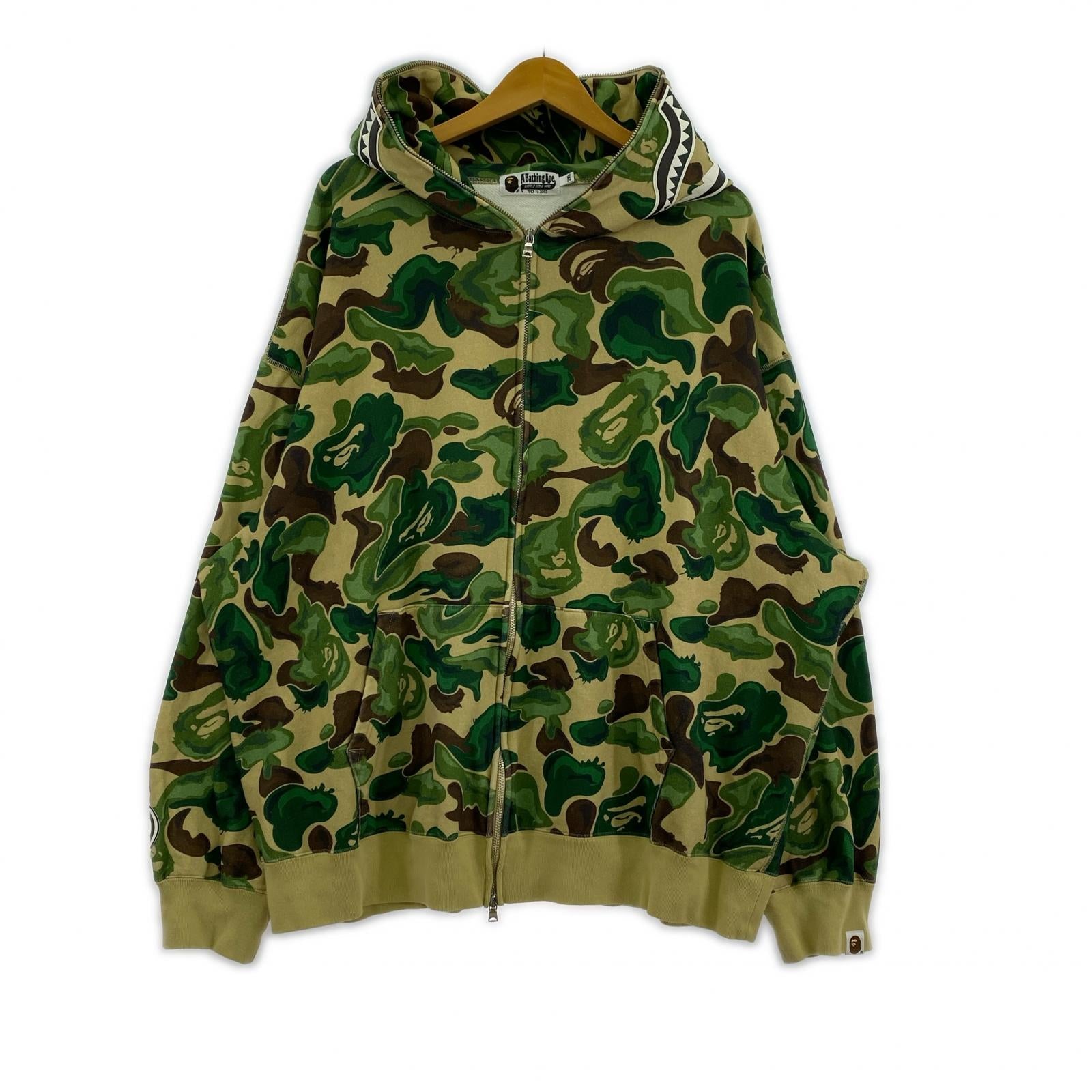 パーカー BAPE ART CAMO SHARK HOODIE