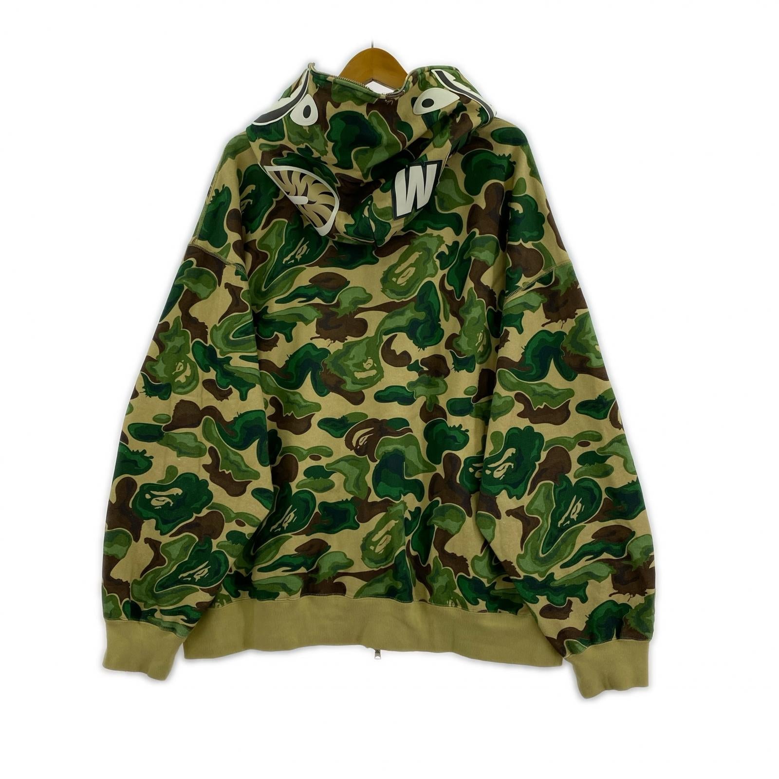 パーカー BAPE ART CAMO SHARK HOODIE