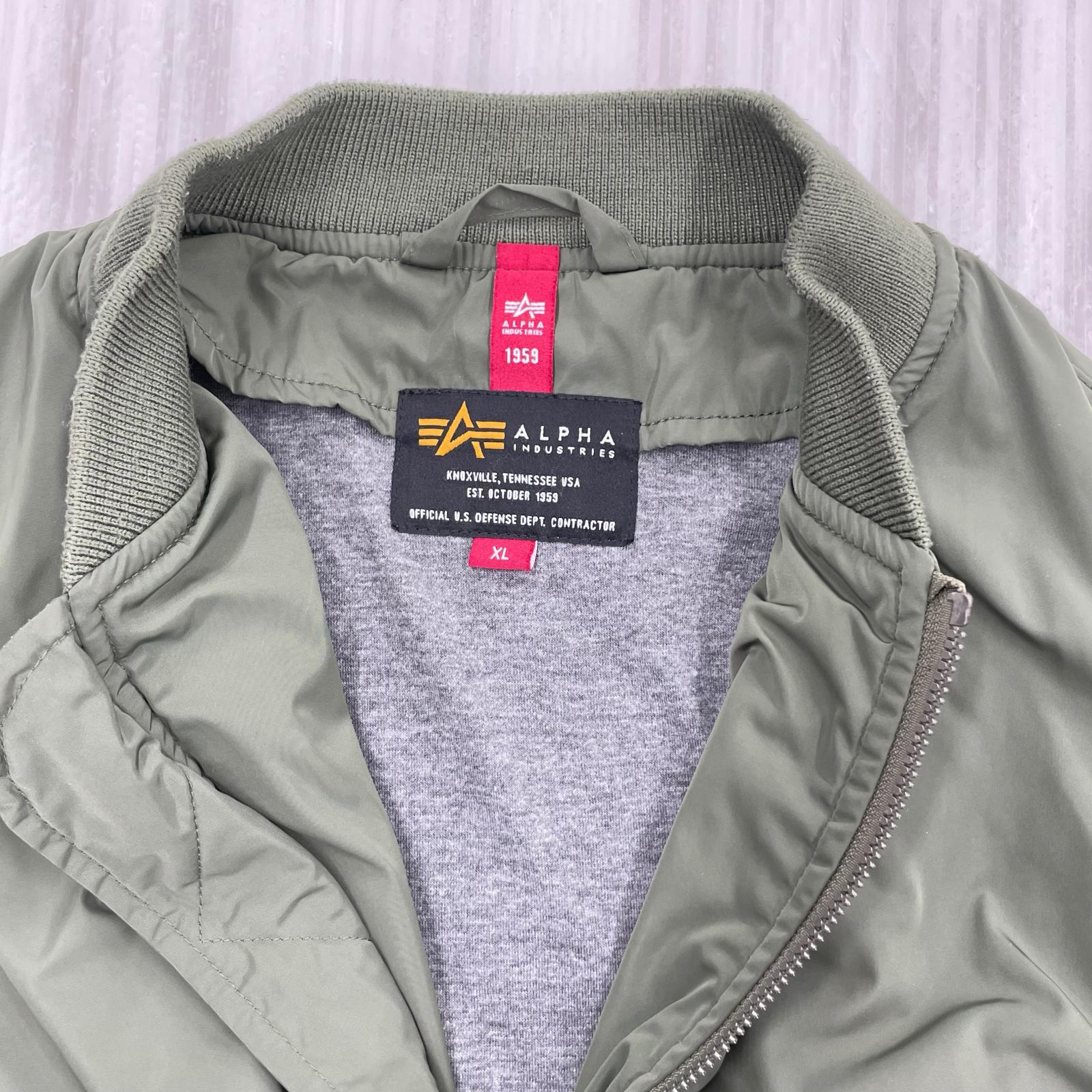 ミリタリージャケット TA1450-019 MA-1 (XL) グリーン
