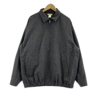 ジャケット チェック柄 ジップジャケット L L