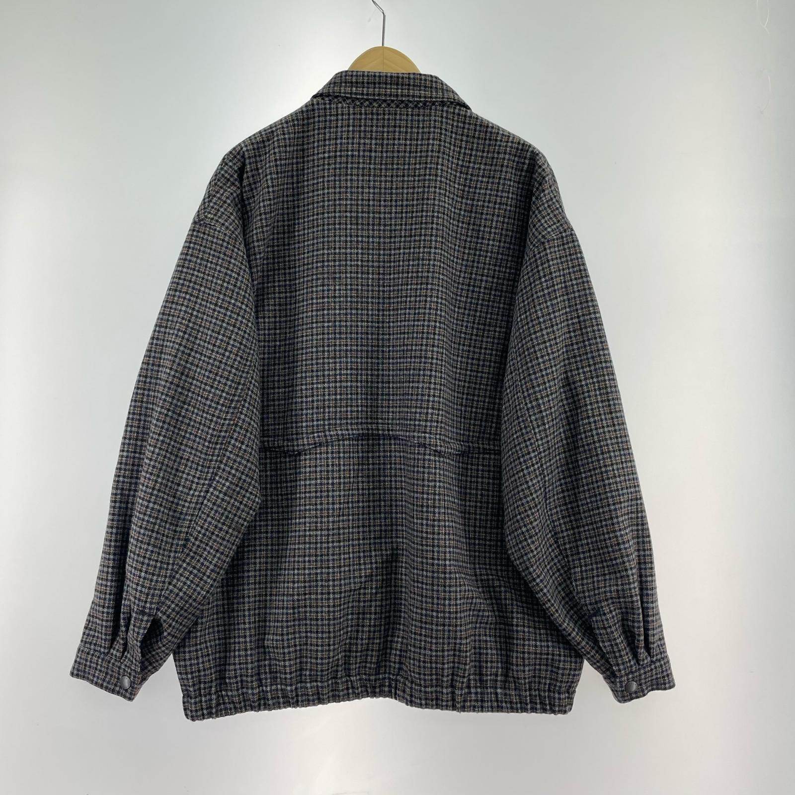 ジャケット チェック柄 ジップジャケット L L