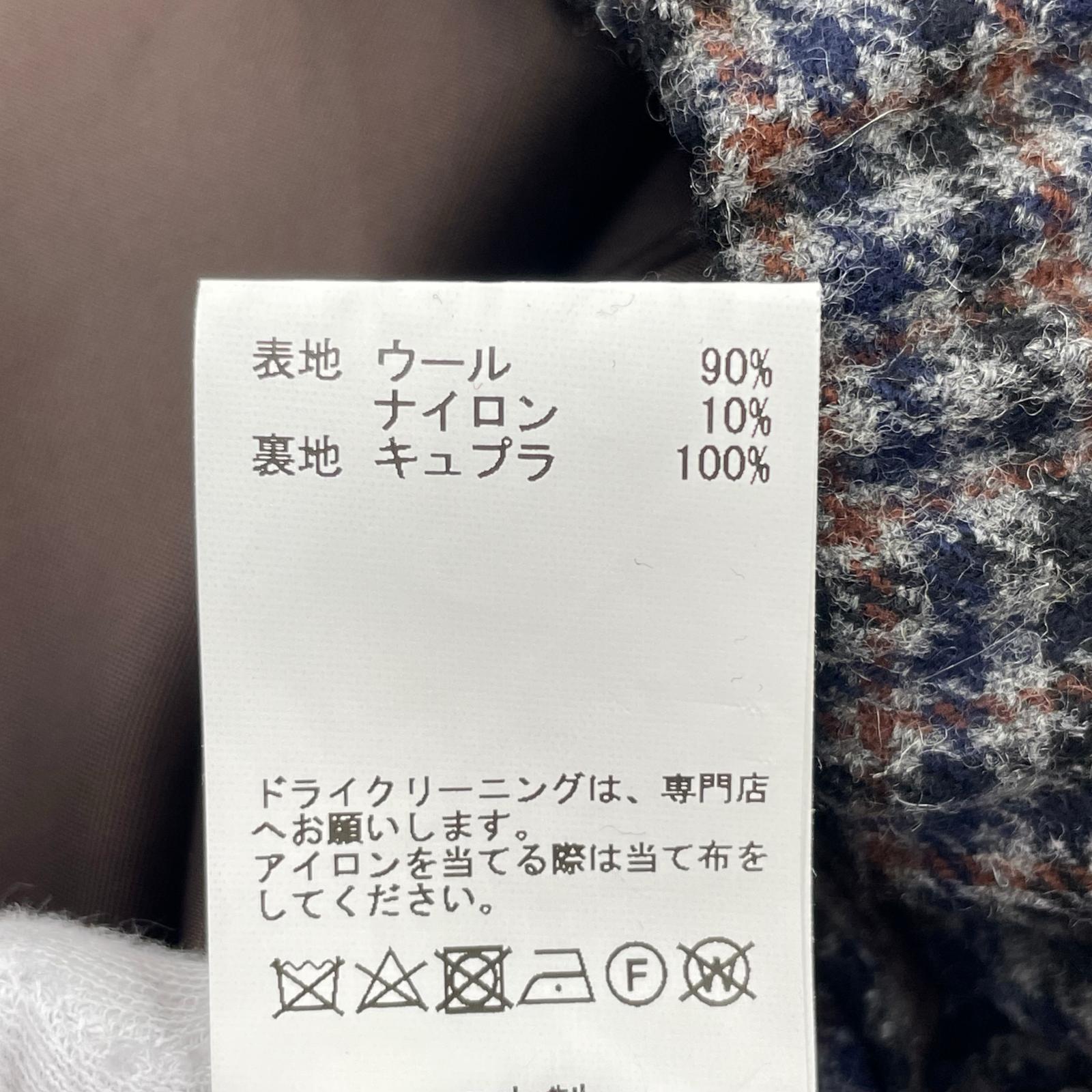 ジャケット チェック柄 ジップジャケット L L